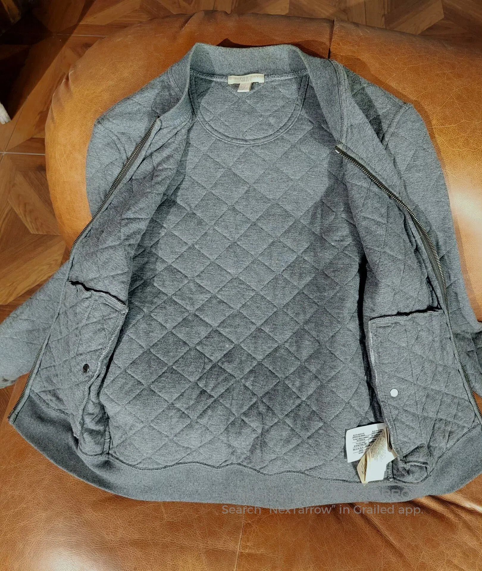 Burberry Burberry Gray Quilted Jacket. Size US S / EU 44-46 / 1 - 2 Thumbnail