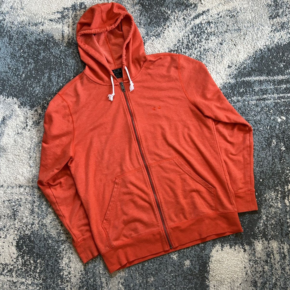 Oakley 2015 BURNT ORANGE HEATHER OAKLEY SQUARE LOGO FULL ZiP HOODiE Size US L / EU 52-54 / 3 - 13 Thumbnail