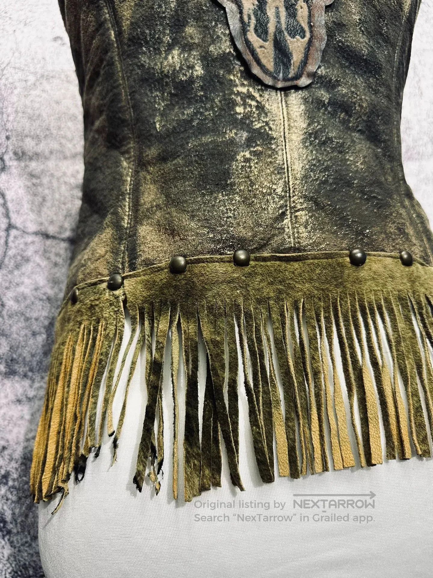 If Six Was Nine Bohemian Vintage Rock Vest. Size M / US 6-8 / IT 42-44 - 2 Thumbnail