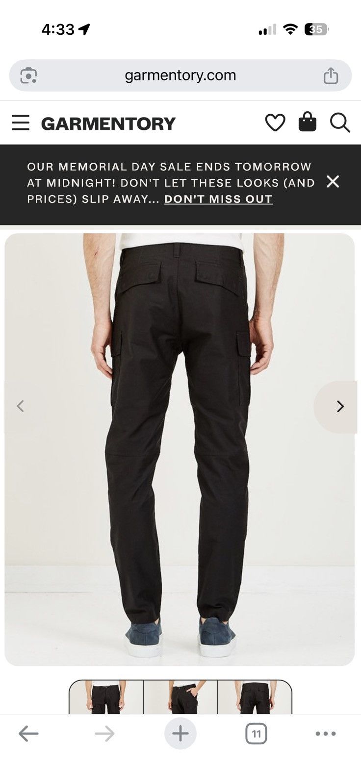 Wings + Horns Wings + Horns Utility Cargo BDU Pant Size US 30 / EU 46 - 3 Thumbnail