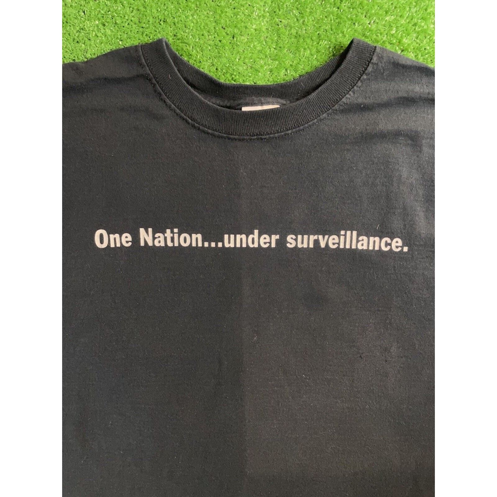 Vintage Vintage Y2K Antigovernment Large Faded Black Shirt USA Size US L / EU 52-54 / 3 - 2 Thumbnail