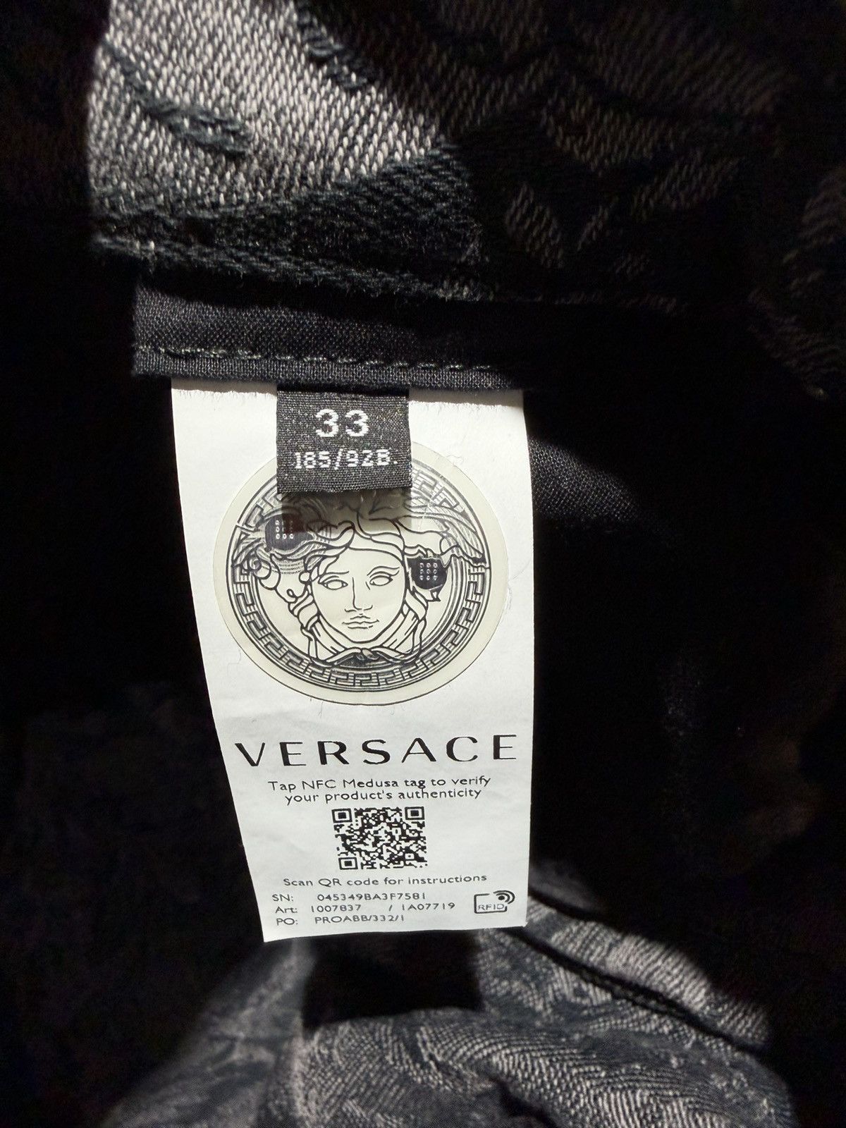 Versace VERSACE Barocco Silhouette Patterned Jeans Size US 32 / EU 48 - 5 Thumbnail