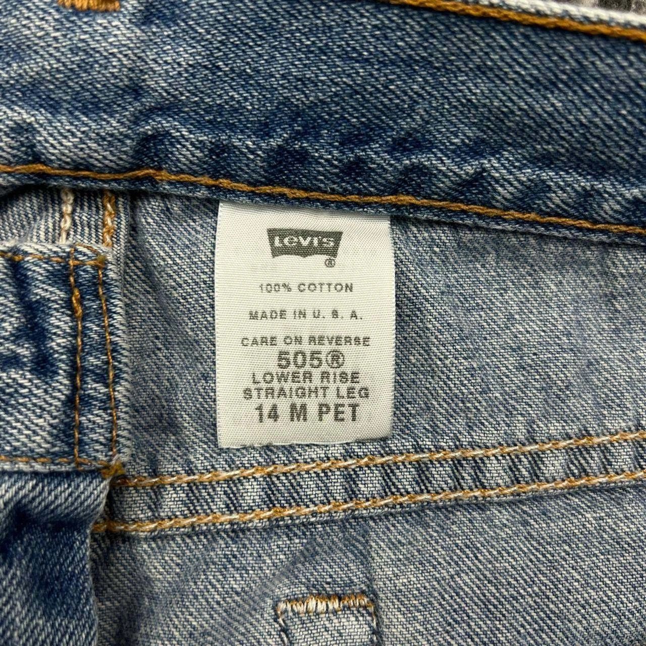 Levi's Vintage Levi's 505 Jeans 14 Low Rise Denim Cotton 33x28 Size 33" - 3 Thumbnail