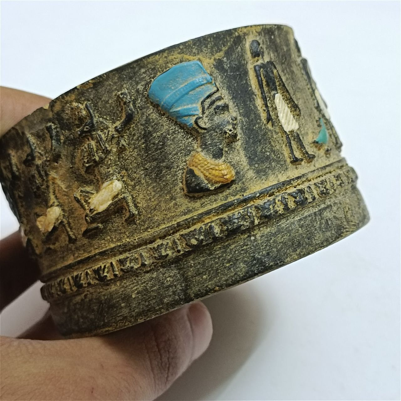 Vintage Vintage Egyptian jewelry box – Pharaonic antique sculpture Size ONE SIZE - 8 Thumbnail