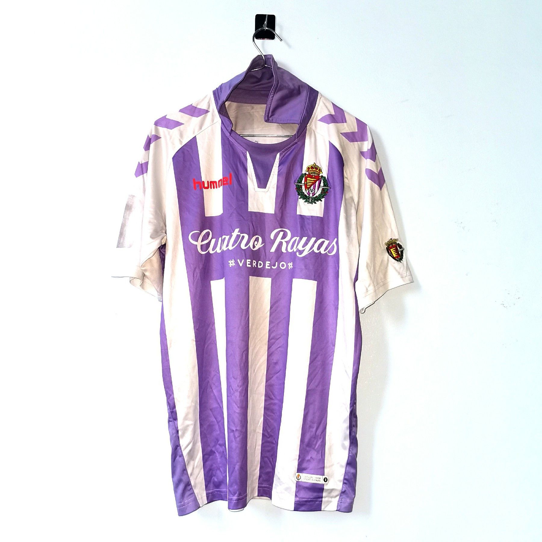 Hummel REAL VALLADOLID SPAIN HOME SHIRT (9) RONALDO Size US L / EU 52-54 / 3 - 2 Thumbnail