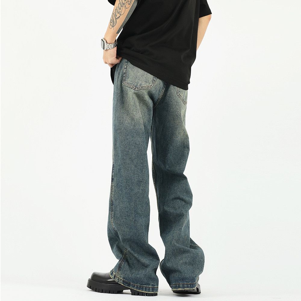 Japanese Brand × Jean Washed distressed vintage cleanfit loose jeans for men Size US 32 / EU 48 - 5 Thumbnail