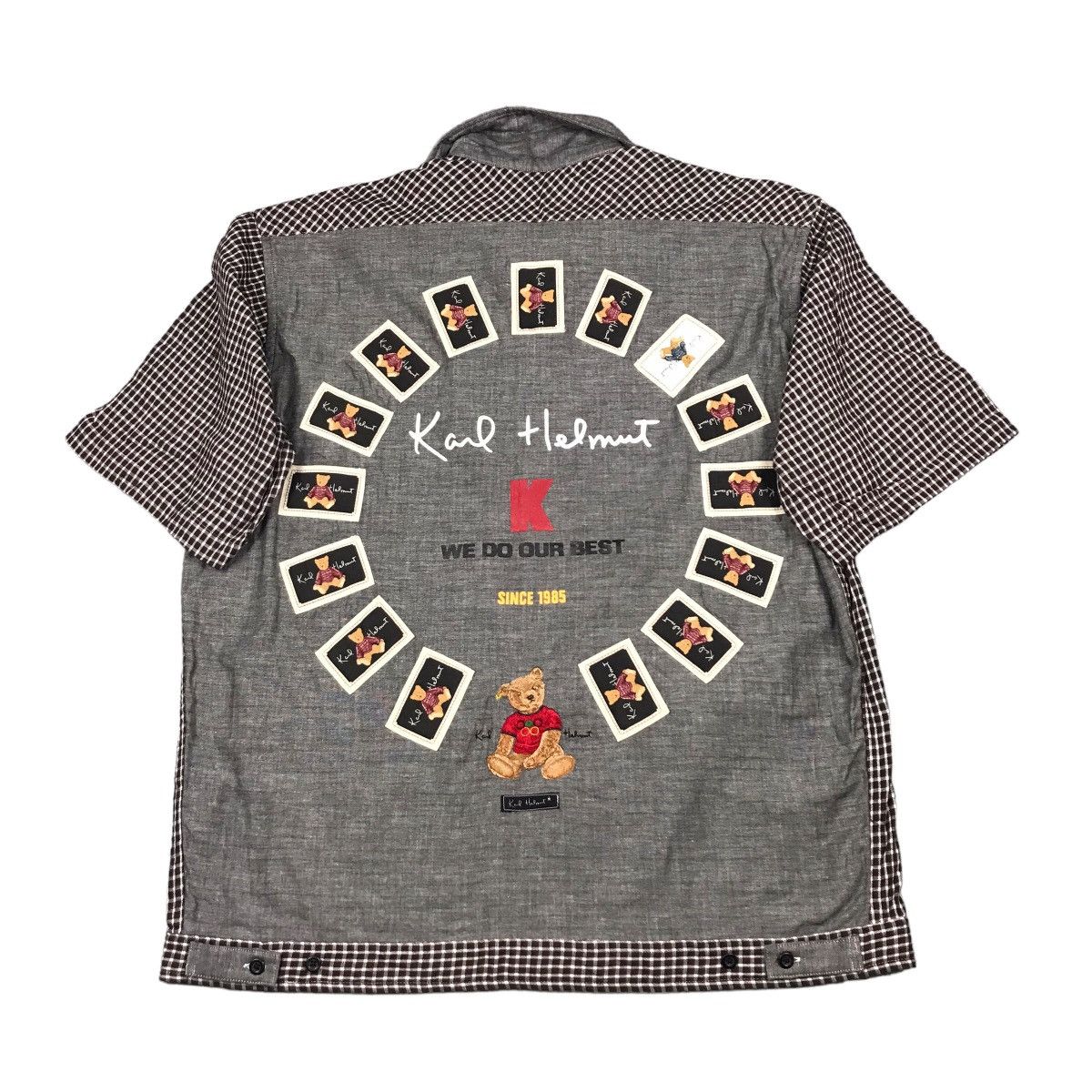 KARL HELMUT PATCHWORK BUTTON JACKET