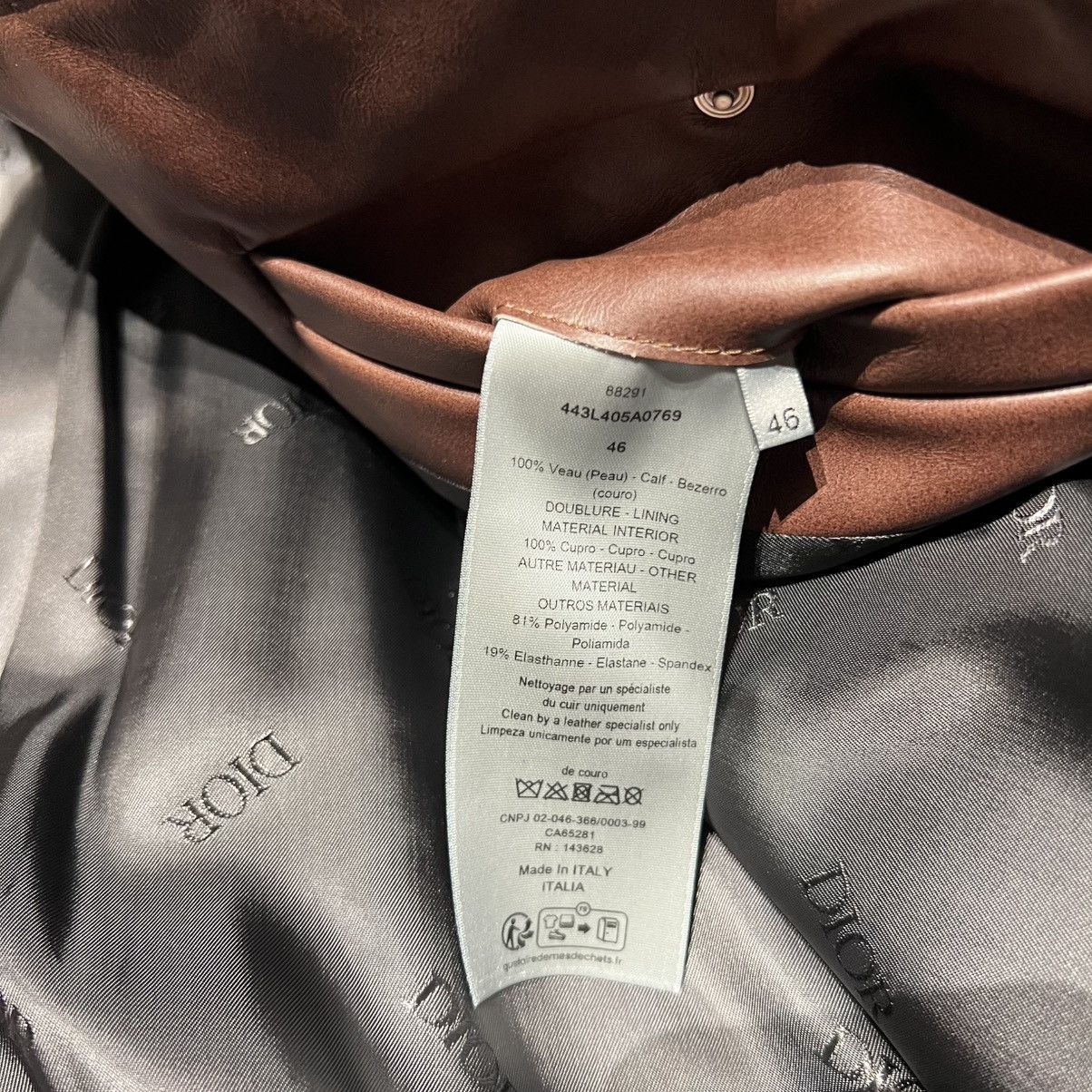 Dior Dior Leather Bomber Jacket Size US M / EU 48-50 / 2 - 5 Thumbnail