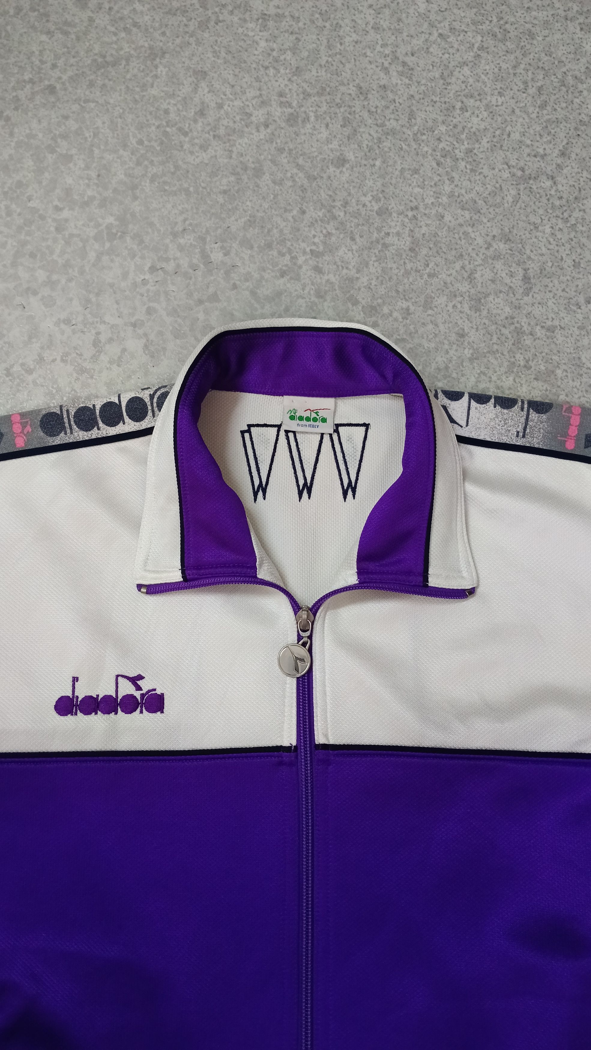 Diadora × Vintage Rare Vintage Diadora Training Sweater Size US L / EU 52-54 / 3 - 6 Thumbnail