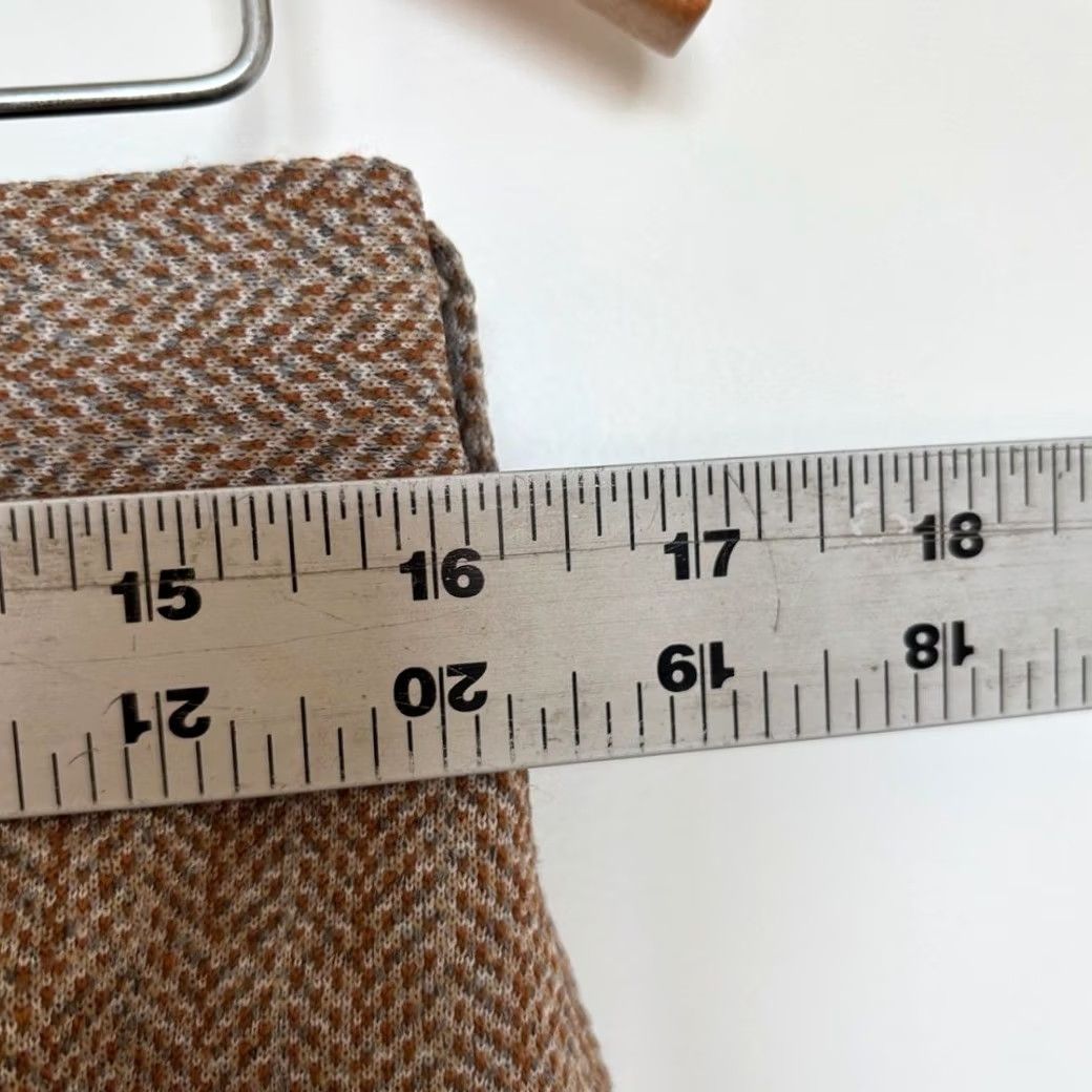 Haggar VTG The Gallery by Haggar Women Dress Pants Brown Tweed Herringbone Size M Size 32" / US 10 / IT 46 - 5 Thumbnail