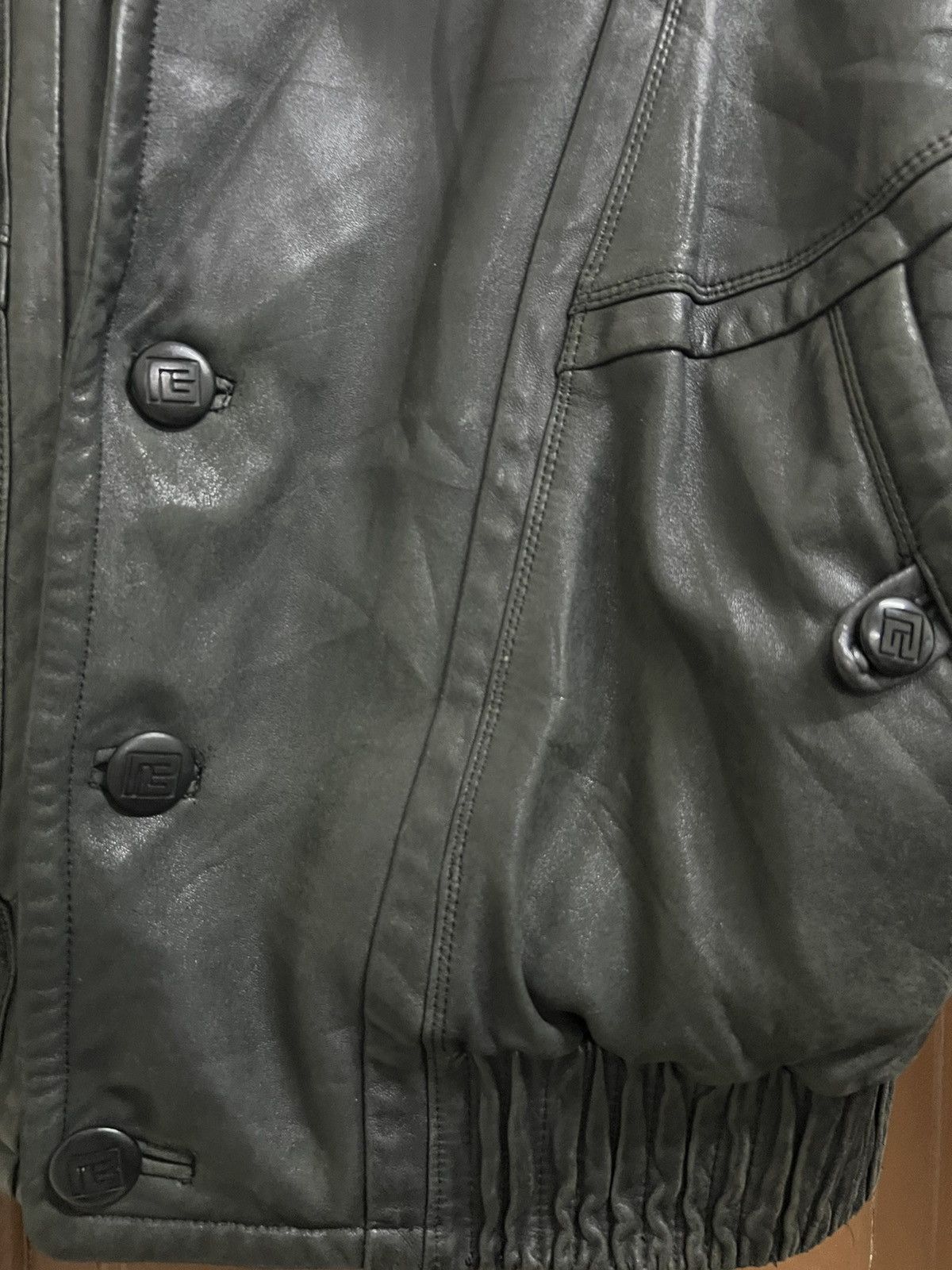 Designer PIERRE BALMAIN LEATHER JACKET Size US XL / EU 56 / 4 - 13 Thumbnail