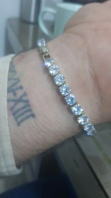 Jewelry 5 MM Tennis Chain Bracelet Size ONE SIZE - 5 Thumbnail