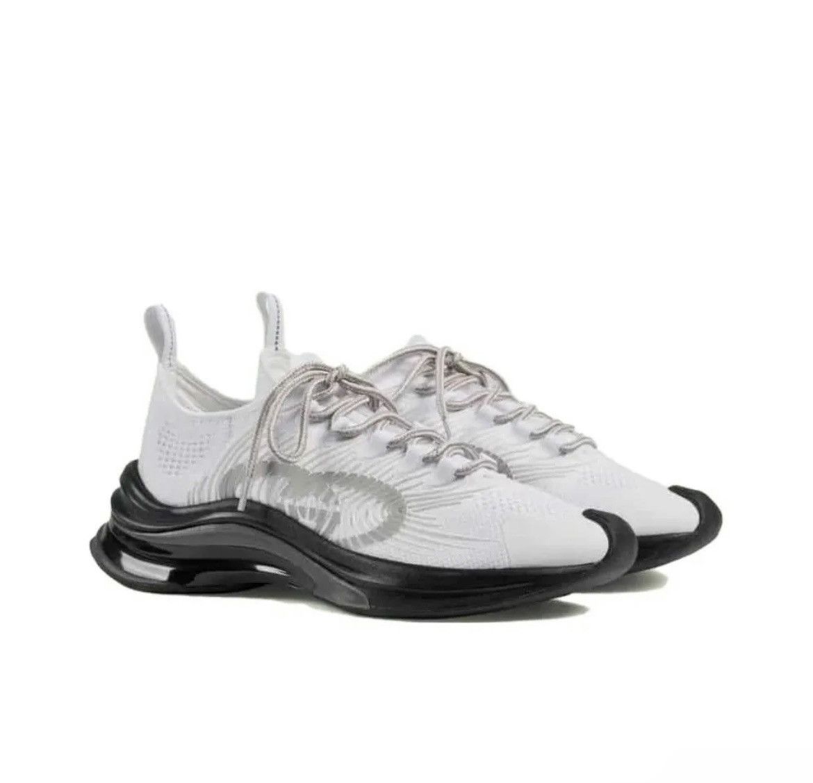 Gucci Gucci Run GG Sneaker White Grey Black Size US 6.5 / IT 36.5 - 1 Thumbnail