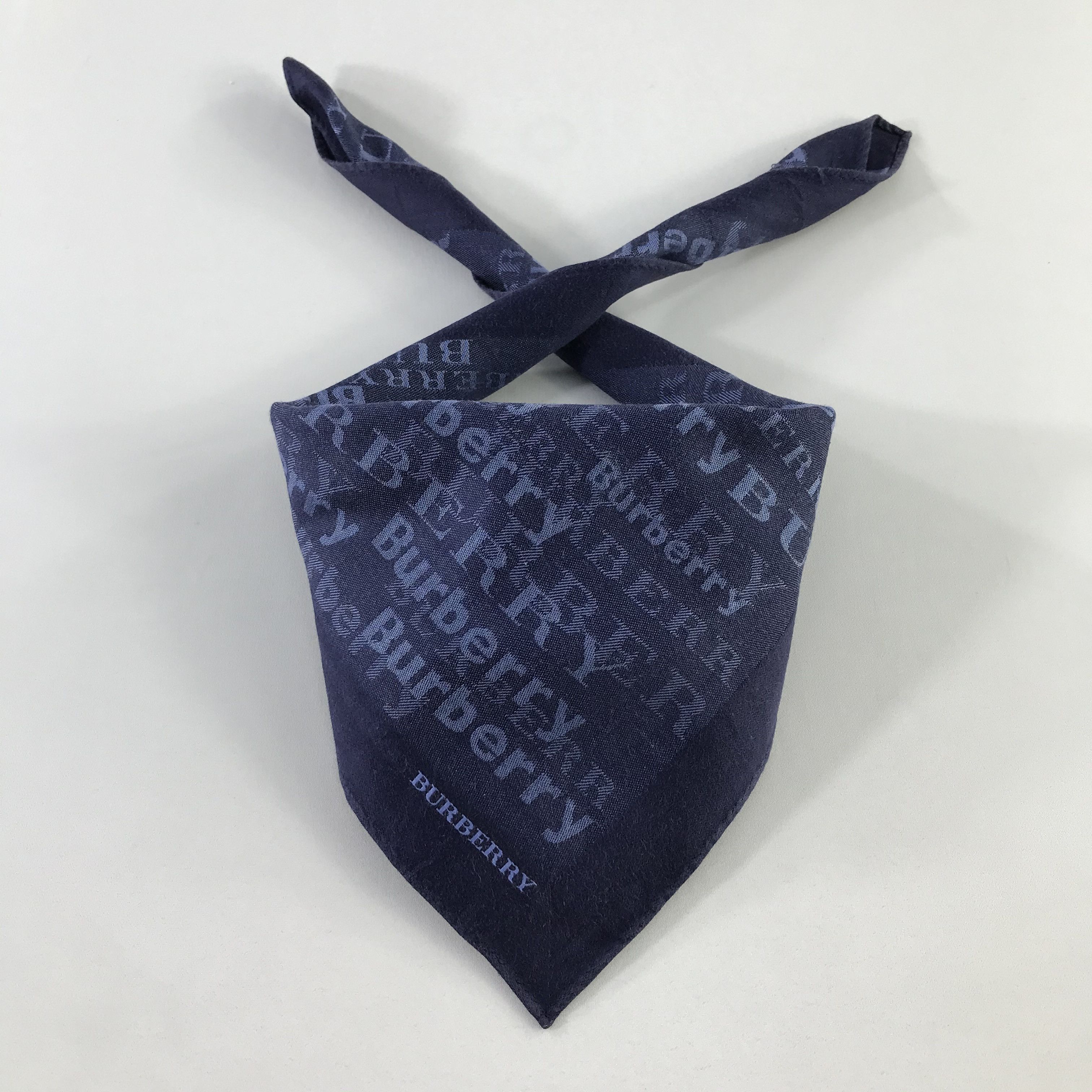 Burberry × Vintage Burberry Bandana / Handkerchief / Neckerchief - S845 Size ONE SIZE - 3 Thumbnail