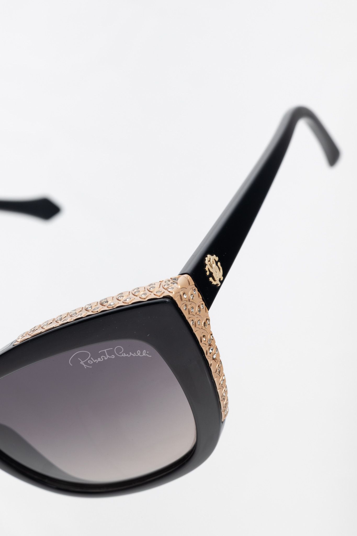 Roberto Cavalli Roberto Cavalli Mekbuda Rhinestone Snakeskin Sunglasses Size ONE SIZE - 5 Thumbnail