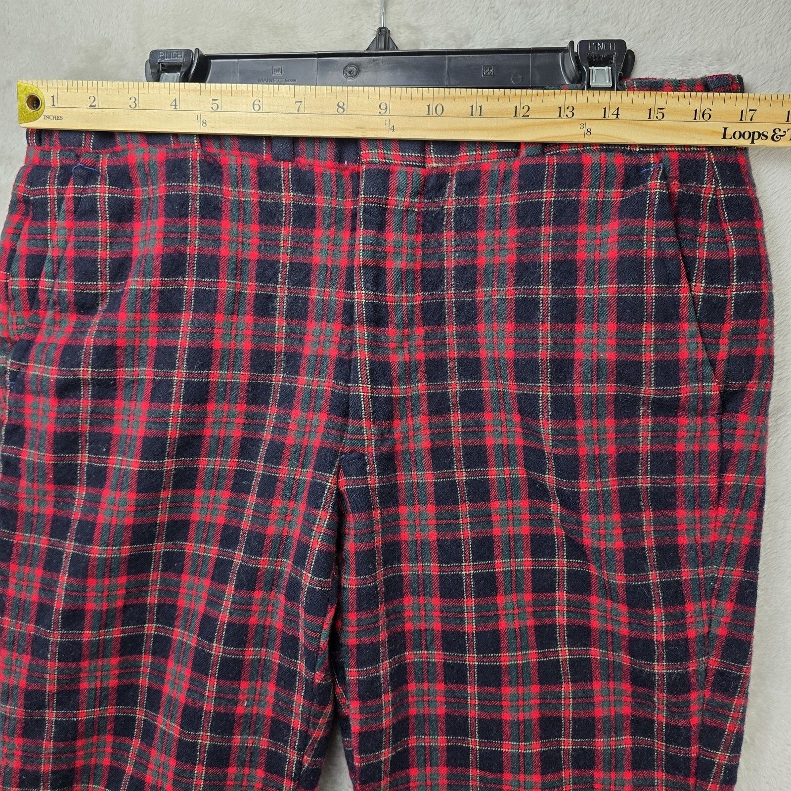 Corbin Vintage Scottish Tartan By Corbin Pants 34x27 Plaid Wool 70s Size US 34 / EU 50 - 9 Thumbnail