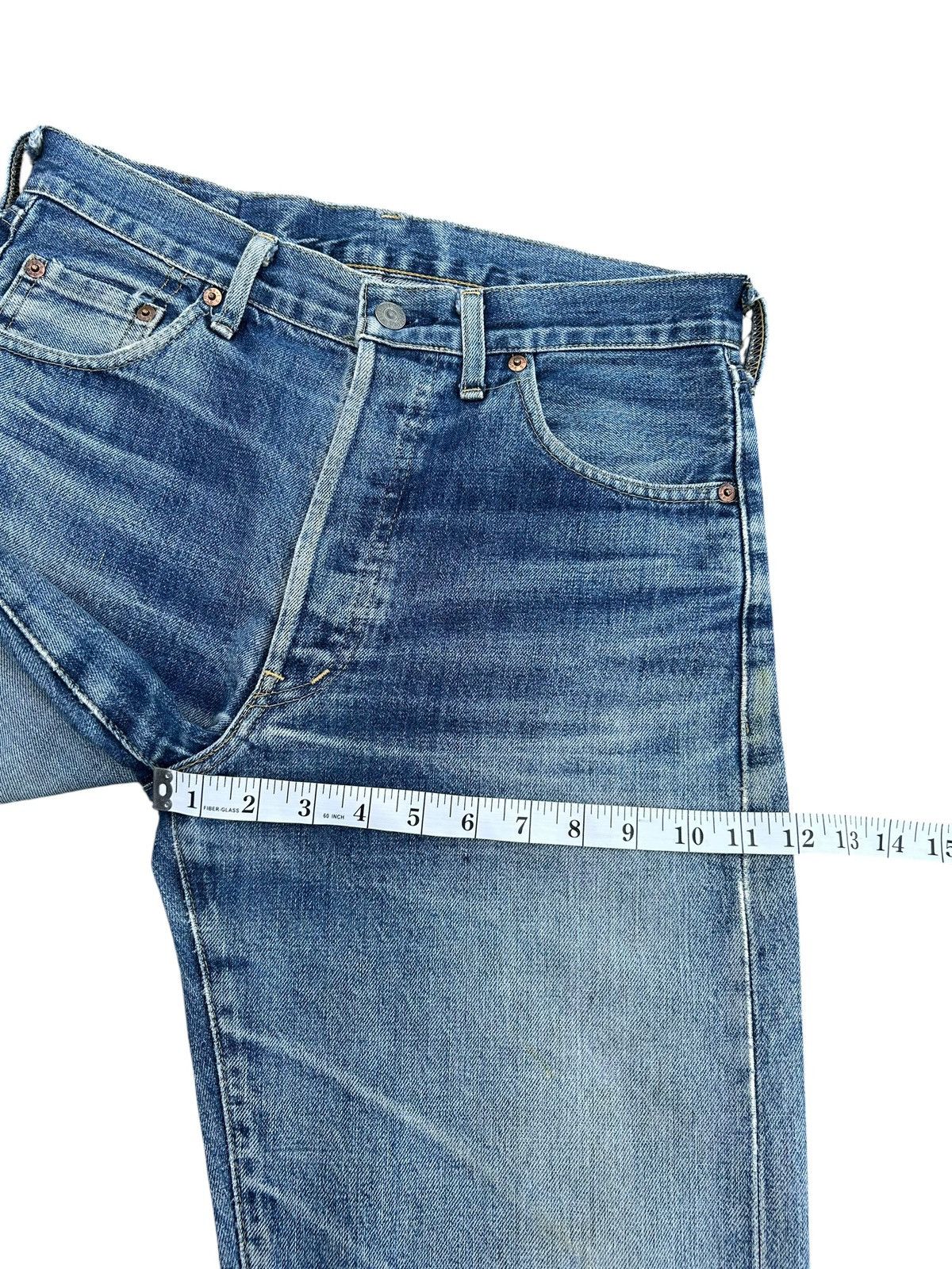Kapital Thrashed Vintage Levis Big E Selvedge Denim Jeans Size US 31 - 20 Thumbnail