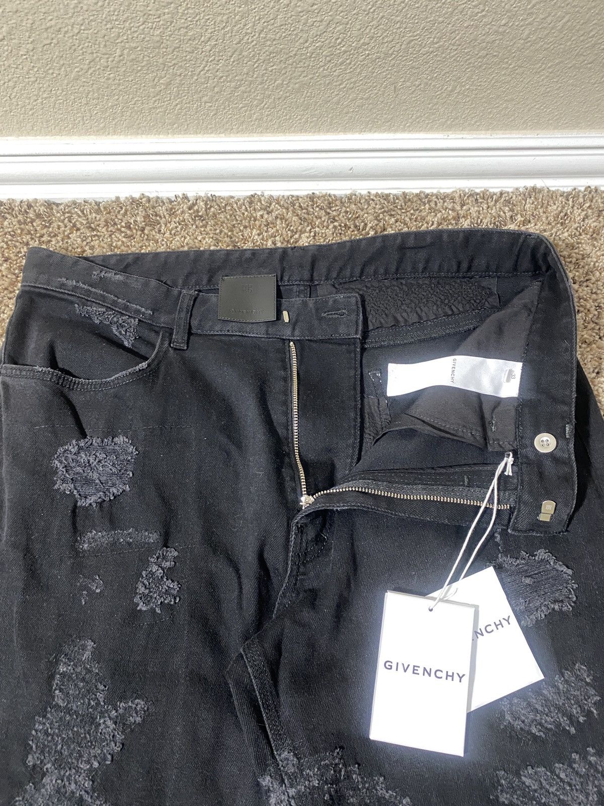 Givenchy Givenchy Matthew Williams Distressed Boro Denim Jeans 35 Size US 33 - 6 Thumbnail