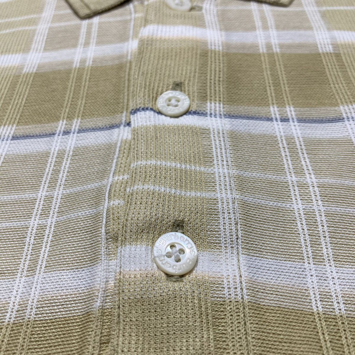Burberry 1990s Vintage Burberrys Nova Check Pocket Polo Tshirt Luxury Size US L / EU 52-54 / 3 - 10 Thumbnail