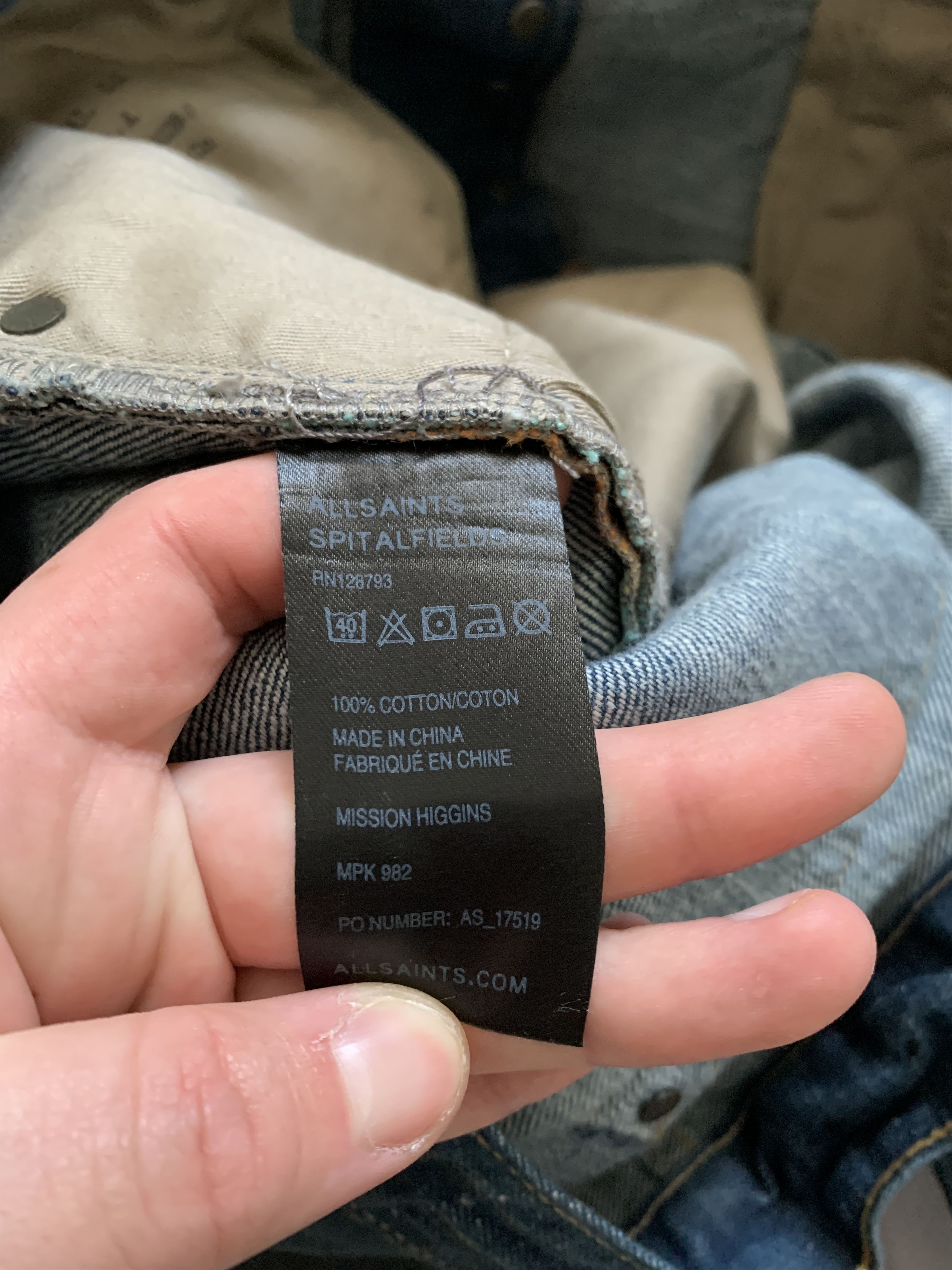 Allsaints × Japanese Brand Vintage Allsaints Jeans Denim Pants Baggy Dirty Distressed Size US 34 / EU 50 - 17 Thumbnail