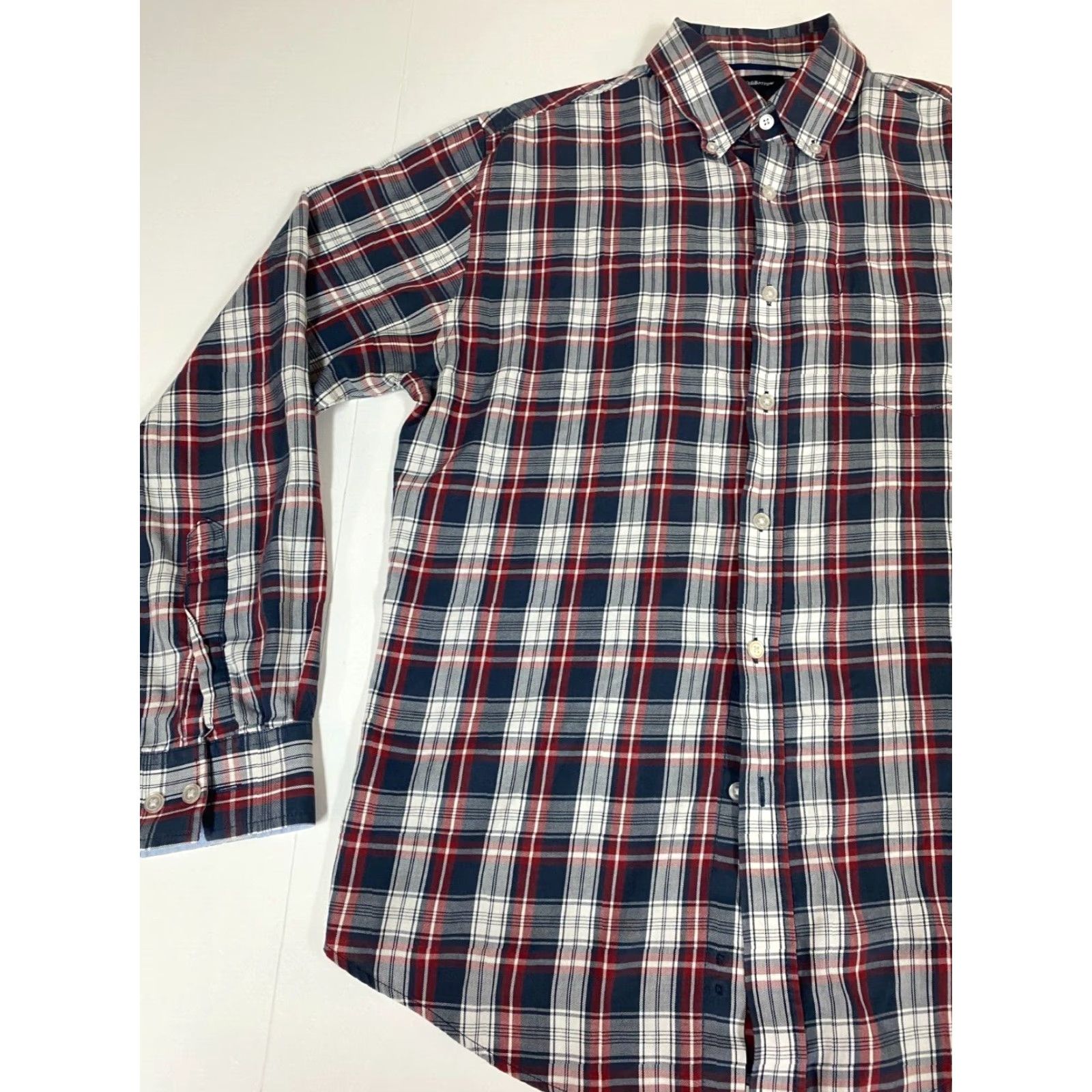 Croft & Barrow Croft & Barrow Shirt M Mens Plaid Button-Down Red Blue Button-Up Long Sleeve Regular Size US M / EU 48-50 / 2 - 3 Thumbnail