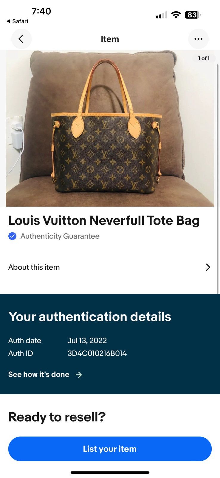 Louis Vuitton Monogram Neverfull PM Tote Size ONE SIZE - 7 Thumbnail