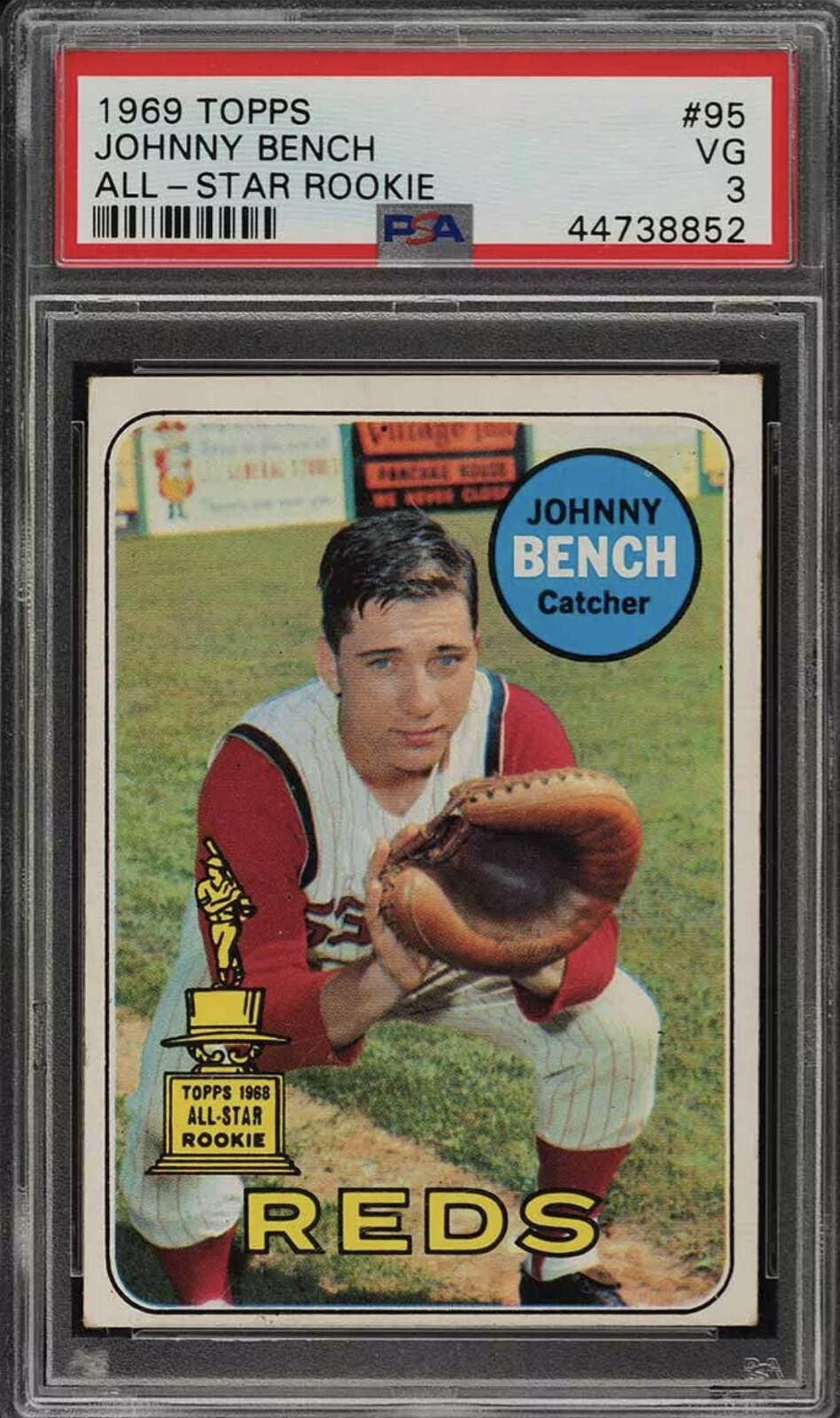 Topshop 1969 Topps Johnny Bench All-Star Rookie Baseball Card #95 Size ONE SIZE - 1 Thumbnail