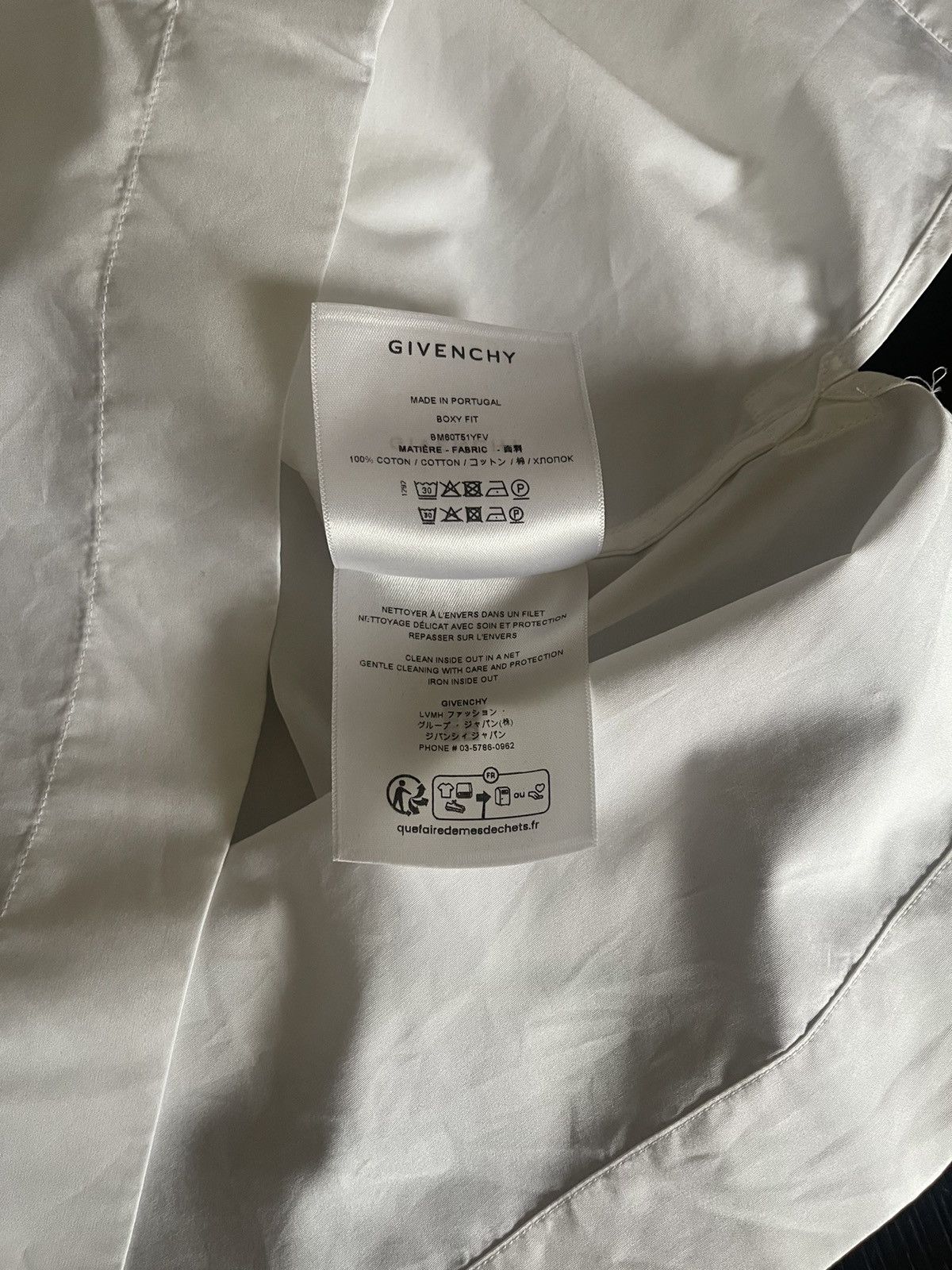 Givenchy Givenchy Men’s Poplin Small Logo Camp Shirt Size US XL / EU 56 / 4 - 6 Thumbnail