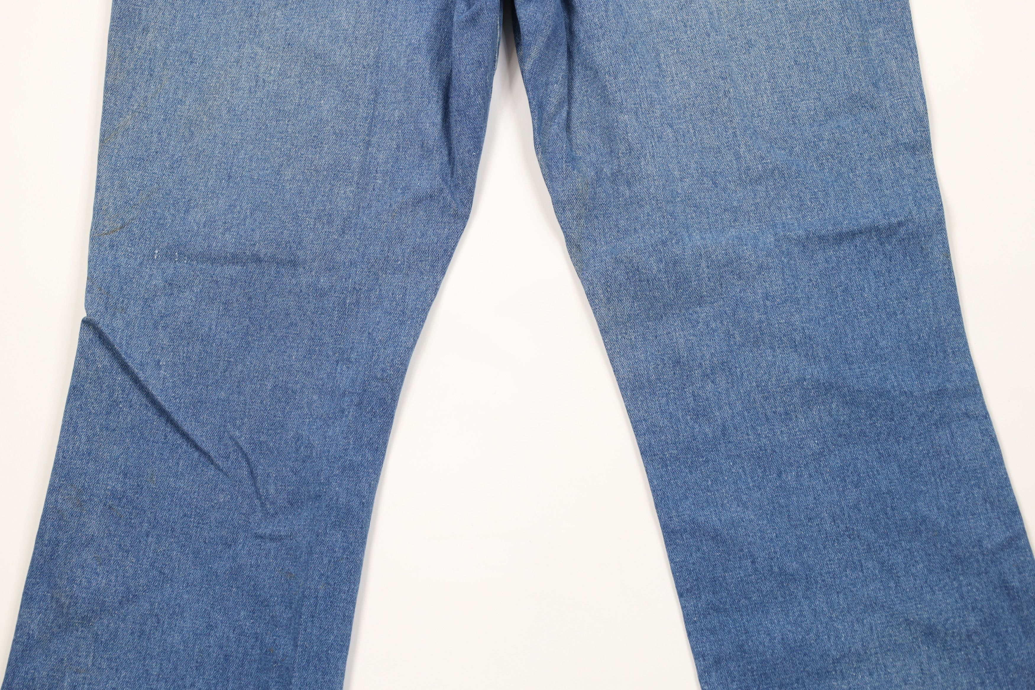 Vintage × Wrangler Vintage 90s Wrangler Wide Leg Denim Jeans Blue Cotton USA Size US 36 / EU 52 - 13 Thumbnail