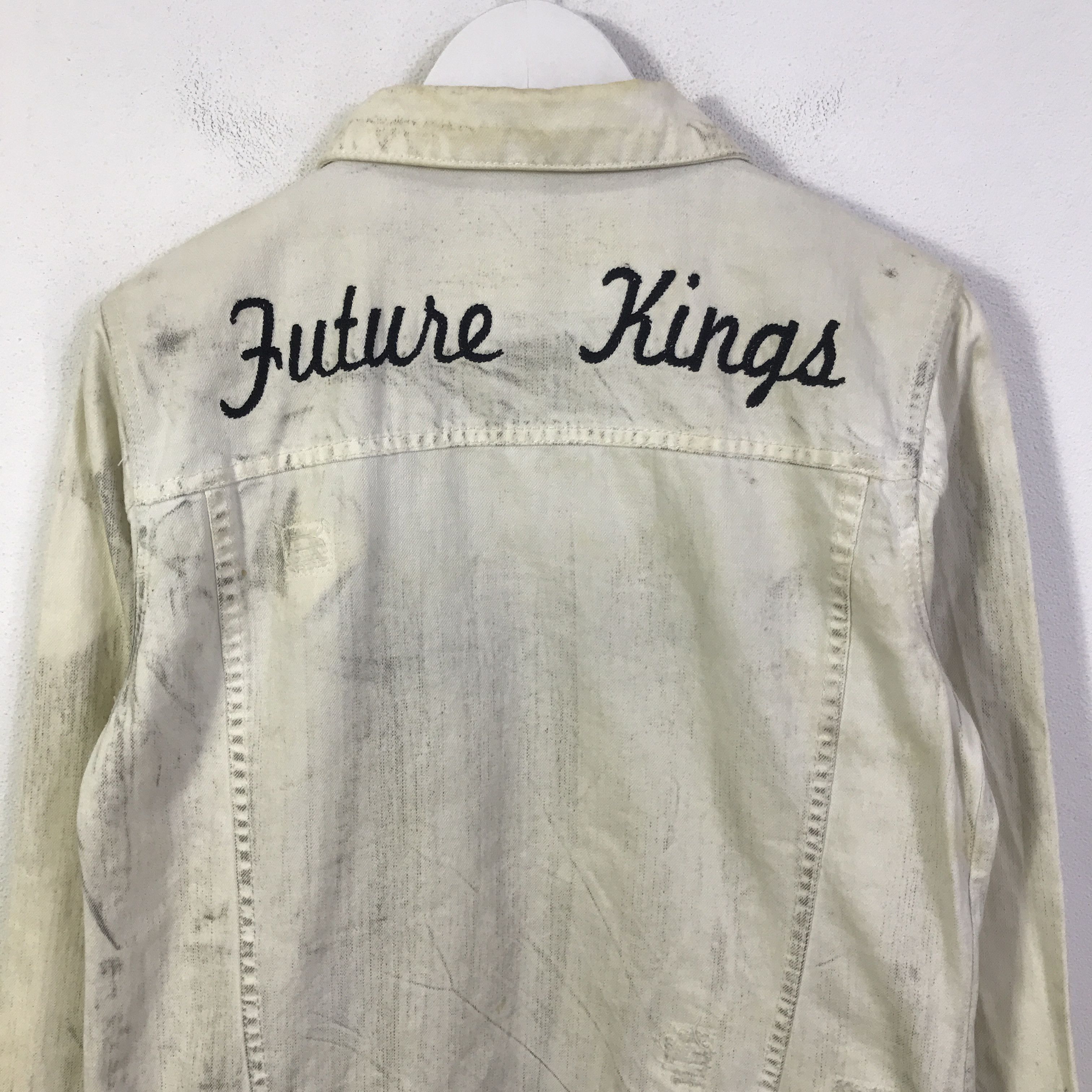 In The Attic y2k In the Attic punk future kings denim jacket K124B7 Size US M / EU 48-50 / 2 - 2 Thumbnail
