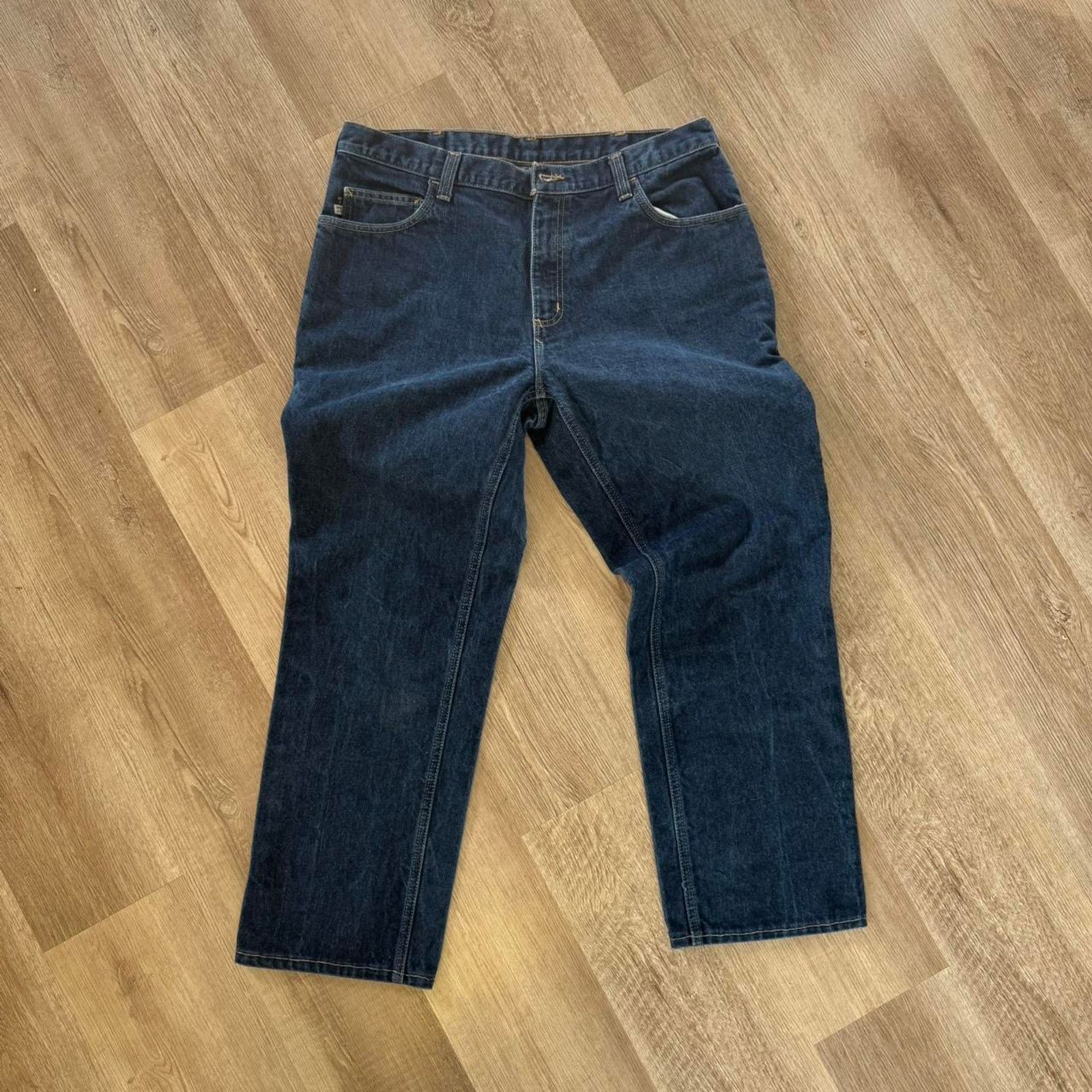 Carhartt Navy Carhartt straight leg workwear jeans 36 Size US 36 / EU 52 - 1 Thumbnail