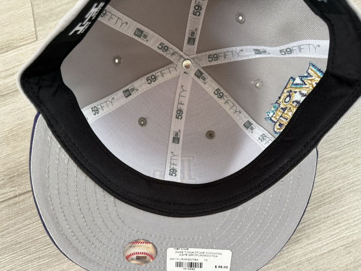New Era LA Los Angeles Dodgers Hat Club New Era Grey Fitted Sz 7 3/8 Size ONE SIZE - 9 Thumbnail