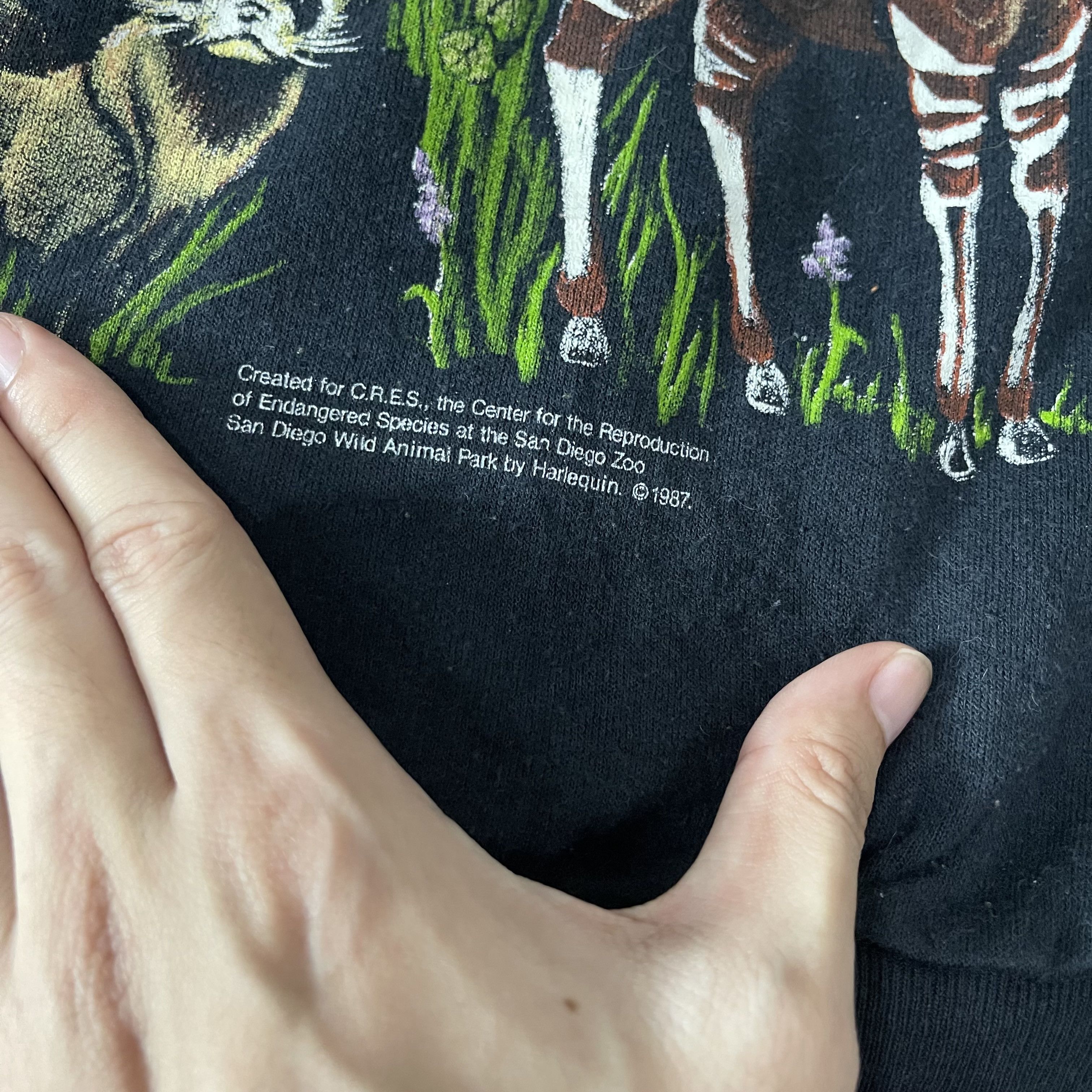Vintage Vintage 90s African Wildlife Sweatshirt Size US L / EU 52-54 / 3 - 3 Thumbnail