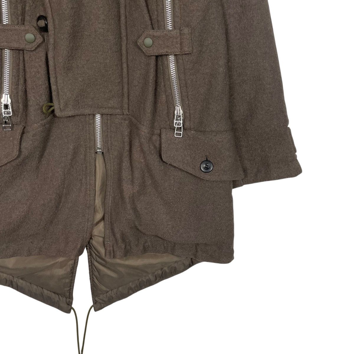 Final Home Final Home 90s Issey Miyake Multi Zipper Wool Parka Jacket Size US S / EU 44-46 / 1 - 4 Thumbnail
