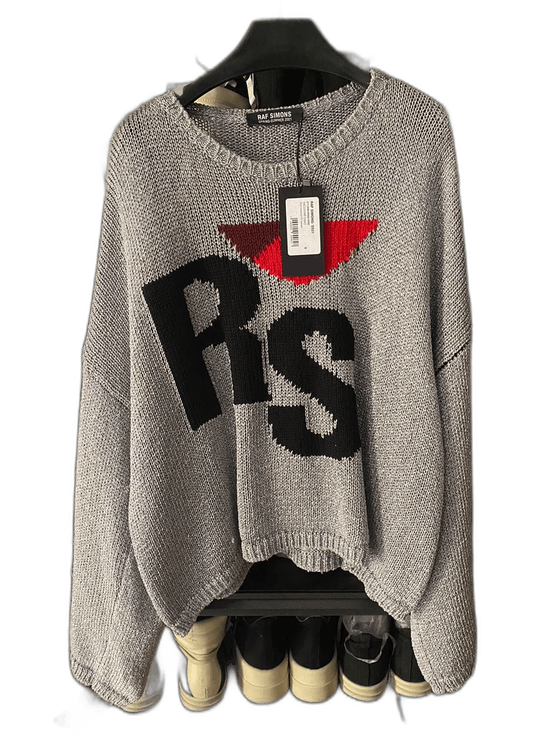 Raf Simons Silver Sparkly Sweater with Tags
