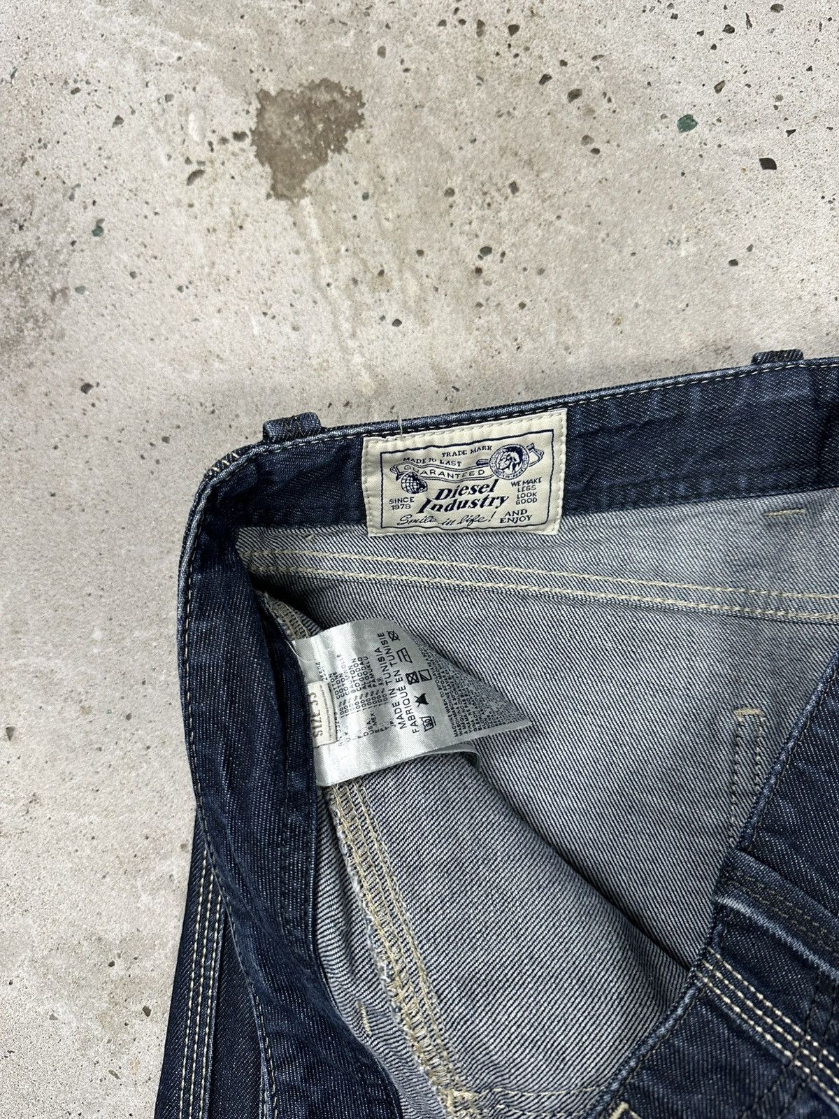 Diesel Vintage Y2K Diesel Big Pockets Navy Jeans Denim Pants Size US 33 - 10 Thumbnail