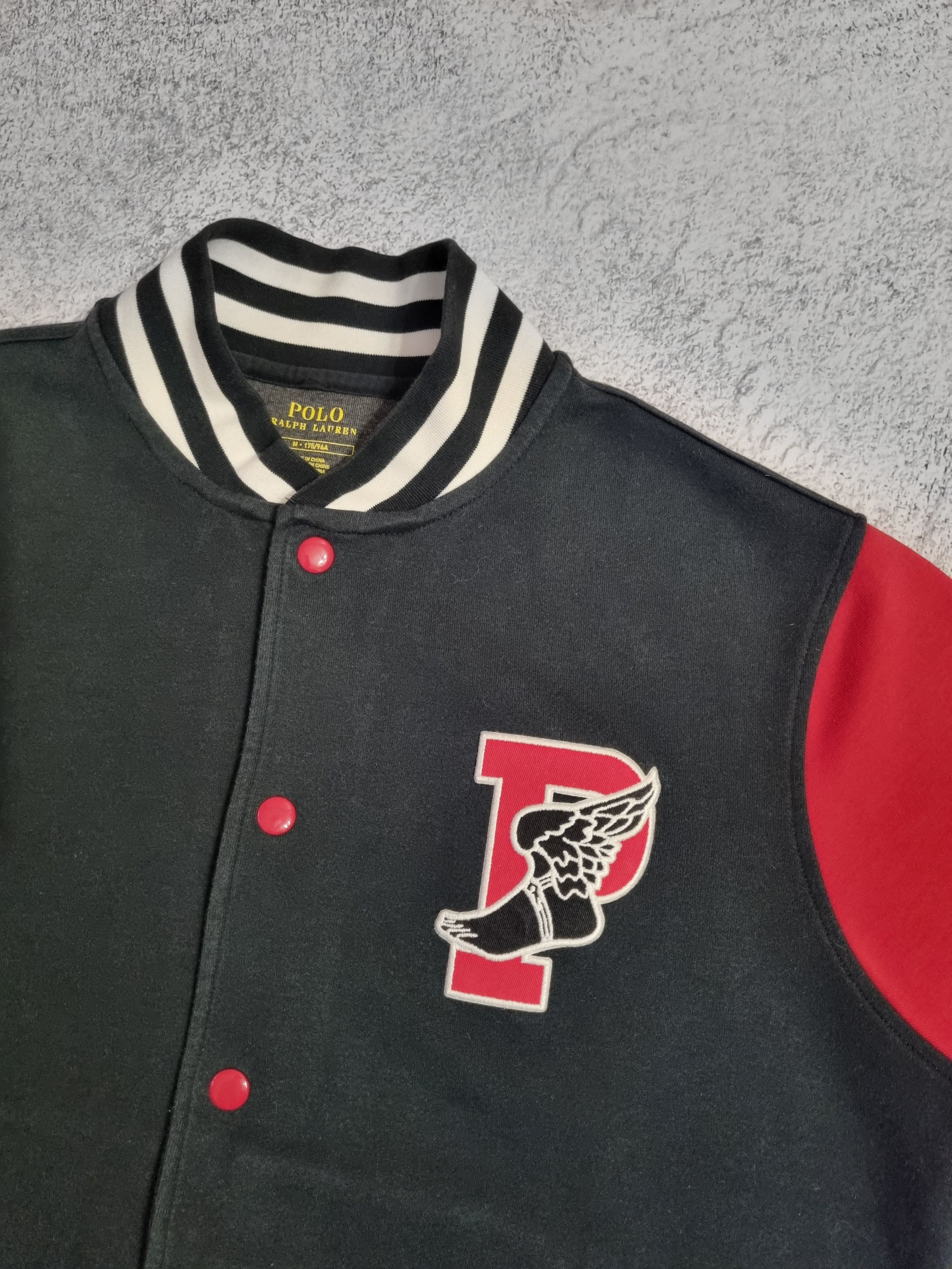 Polo Ralph Lauren × Ralph Lauren Polo Ralph Lauren P-Wing Patch Baseball Bomber Jacket Size US M / EU 48-50 / 2 - 4 Thumbnail