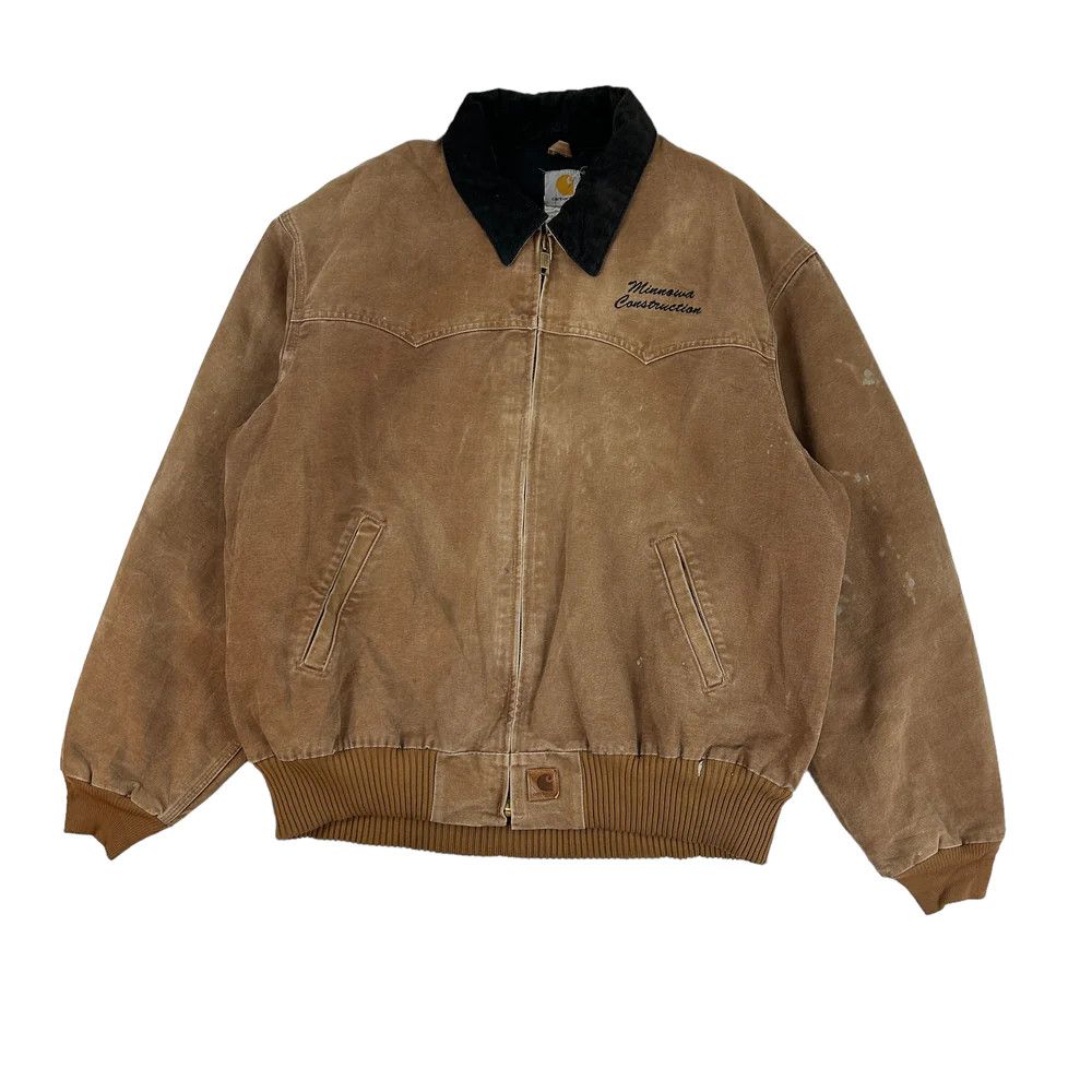 Image of Vintage Carhartt Santa Fe Work Jacket Brown, Men's (Size 2XL)