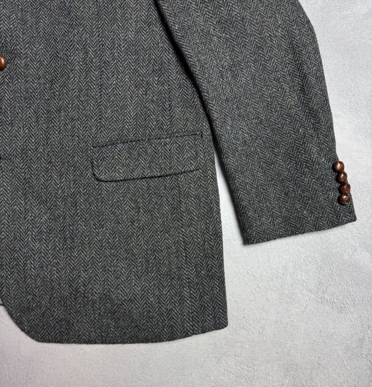 Harris Tweed Harris Tweed Vintage 100% Wool Blazer Jacket Diegel Size 46R - 6 Thumbnail