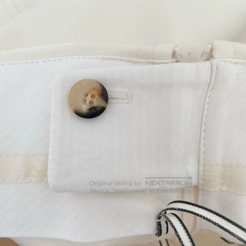 Hermes Hermes Beige pleated skirt Size 24" / US 00 / IT 34 - 6 Thumbnail