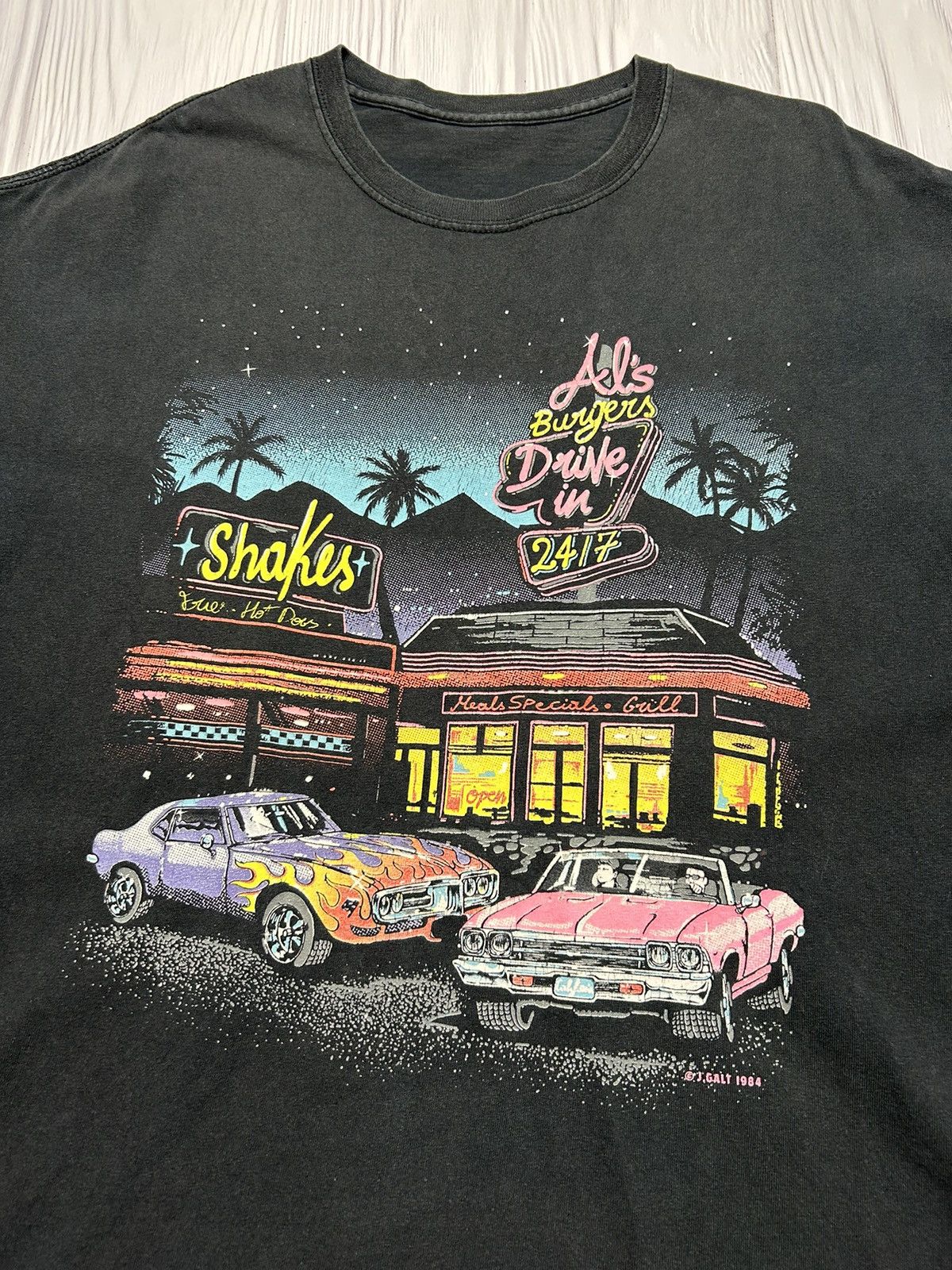 Vintage Vintage 80’s J.Galt 1984 Cars T-Shirt Tee Size US XL / EU 56 / 4 - 4 Thumbnail