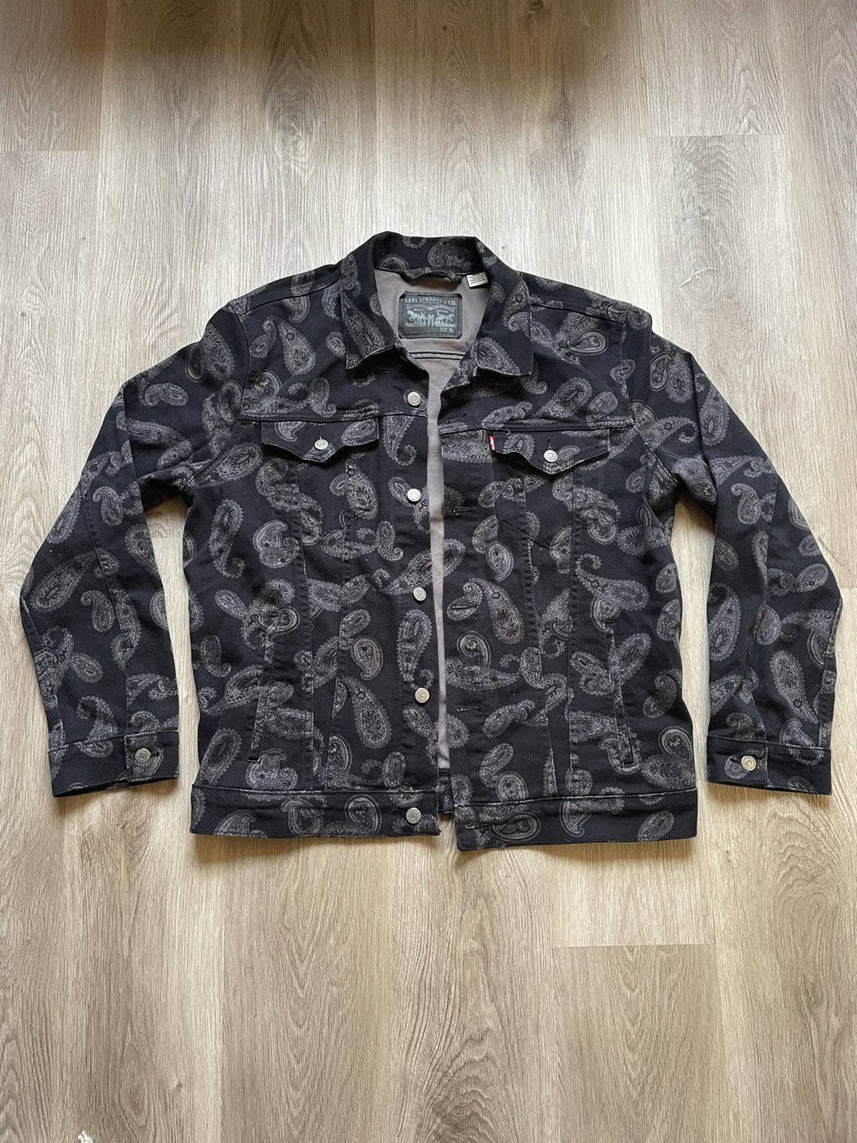Paisley Denim Jacket Men's Denim Jacket Loose Jacket Spring and Autumn main image 1