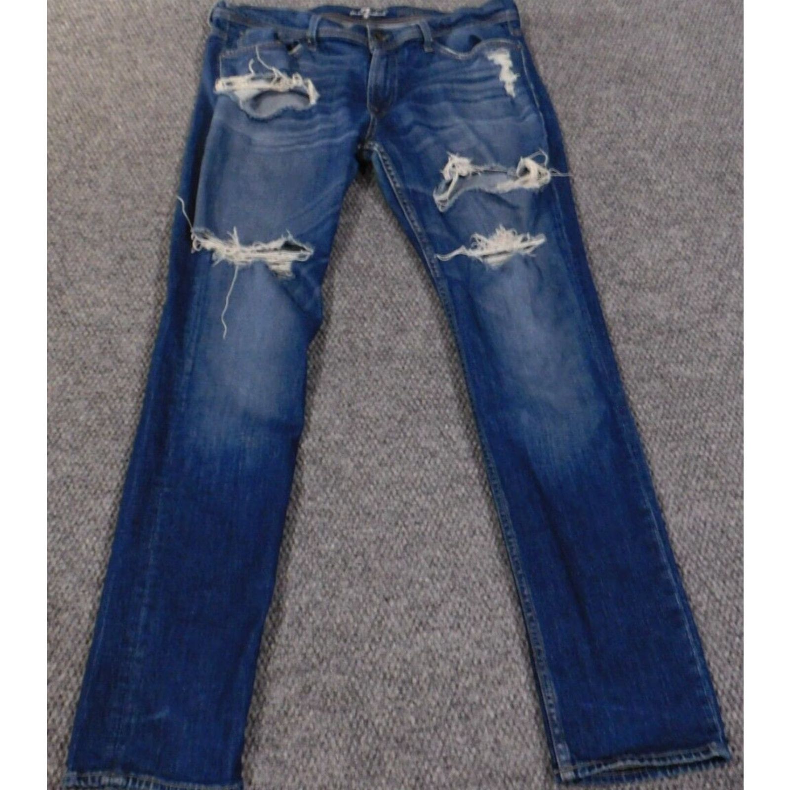 7 For All Mankind 7 For All Mankind Jeans Men 36x32 Paxtyn Distressed Straight Dark Wash Denim Vintage No 7 For All Mankind Carsen Regular Inseam 32"} Size US 36 / EU 52 - 2 Thumbnail