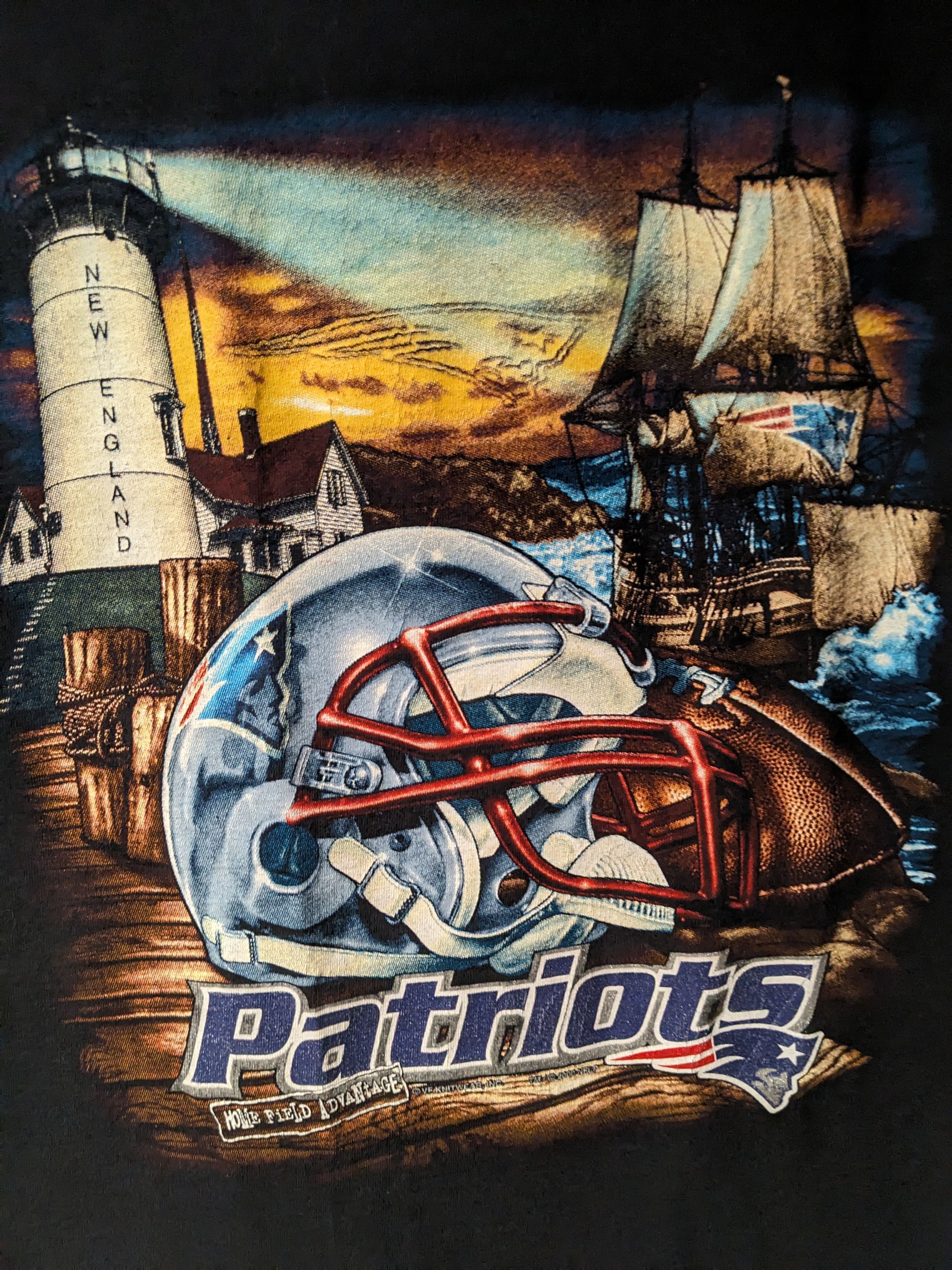 NFL × Vintage Vintage 90s New England Patriots NFL Football YOUTH T-Shirt Size US S / EU 44-46 / 1 - 2 Thumbnail