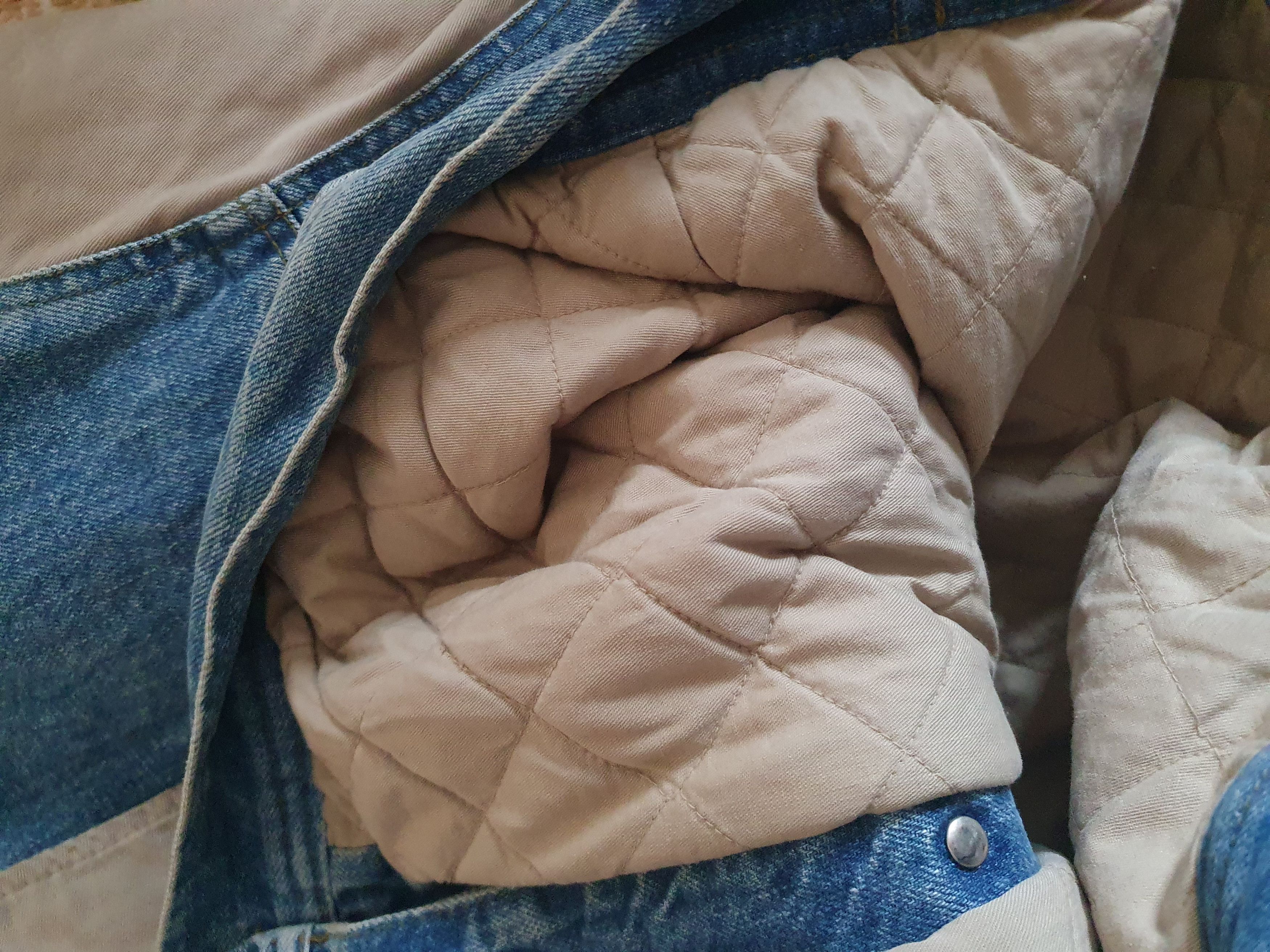 Gap × Vintage Gap Denim Trucker Jacket 2 Tone Vintage Quilted sz XL Size US XL / EU 56 / 4 - 15 Thumbnail