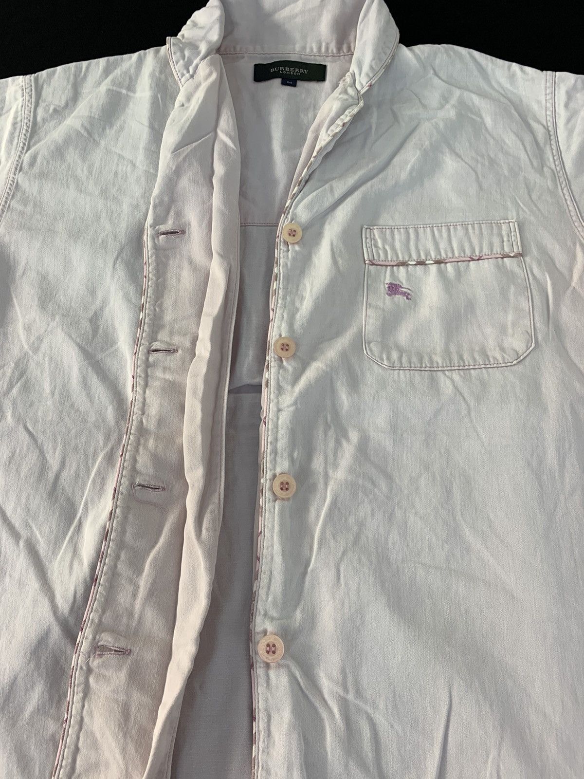 Burberry 90s Burberry London Single Pocket Longsleeve Button Up Shirt Size US M / EU 48-50 / 2 - 4 Thumbnail
