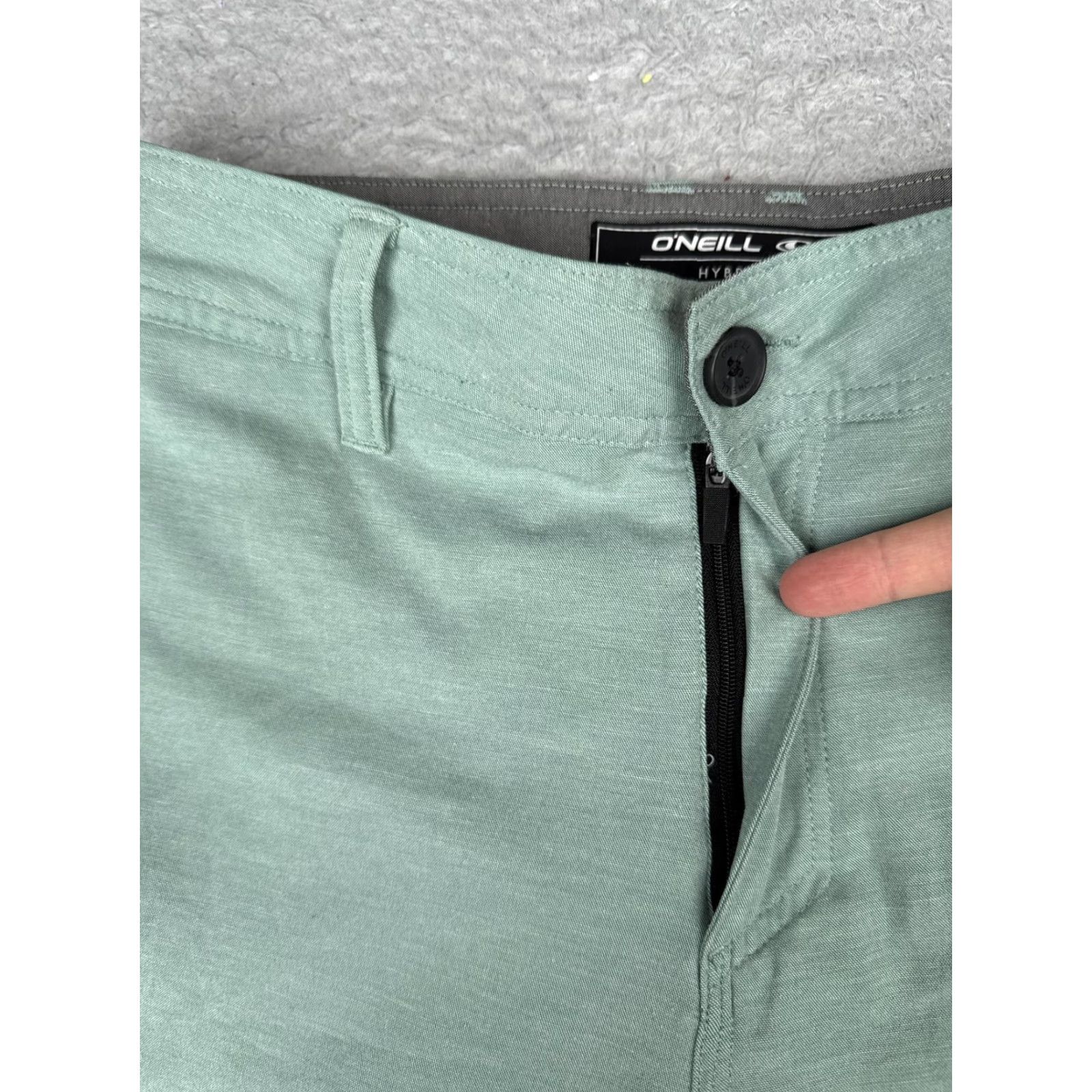 O'Neill O'Neill Mens 28 Green Hybrid Chino Quick Dry Stretch 8.5 Inseam Casual Shorts Size US 28 / EU 44 - 6 Thumbnail