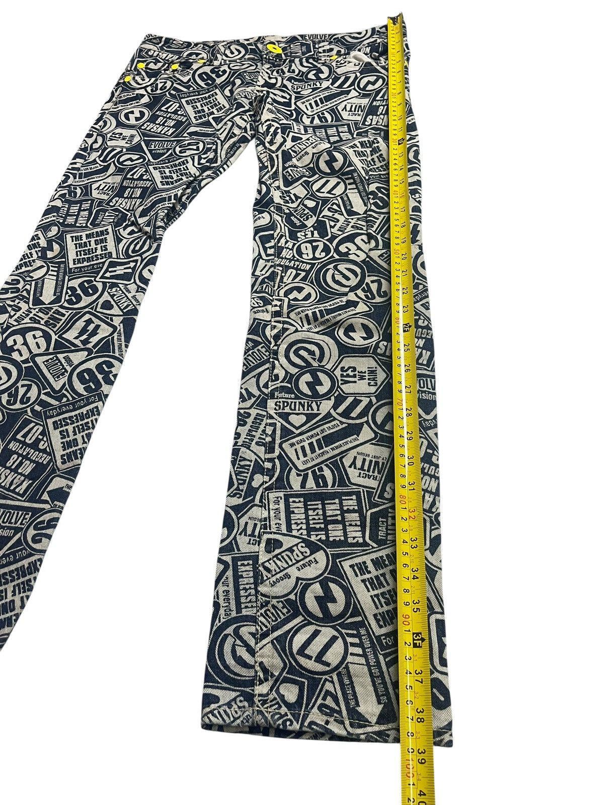 Japanese Brand Vintage Original Jeans Fullprint Hysteric Glamour Style Size US 34 / EU 50 - 4 Thumbnail