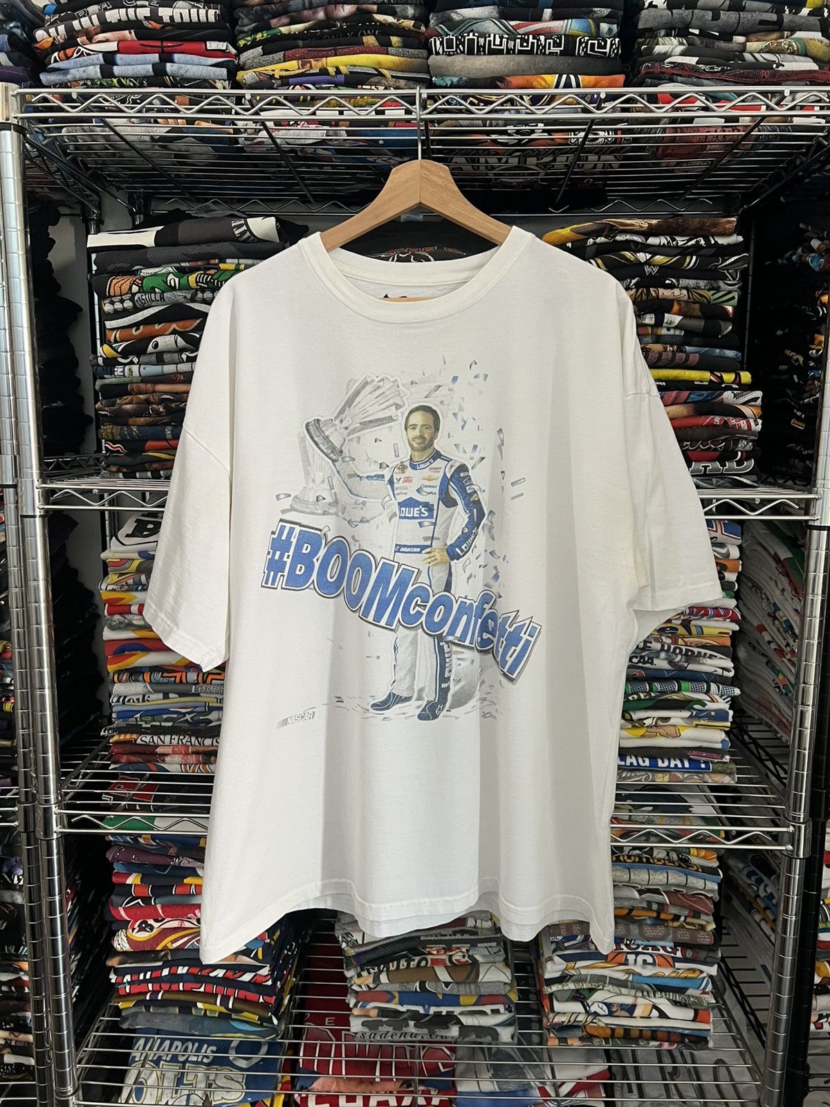 Chase Authentics 2000s Jimmie Johnson Boom Confetti Champion Tee Size US XXL / EU 58 / 5 - 1 Thumbnail