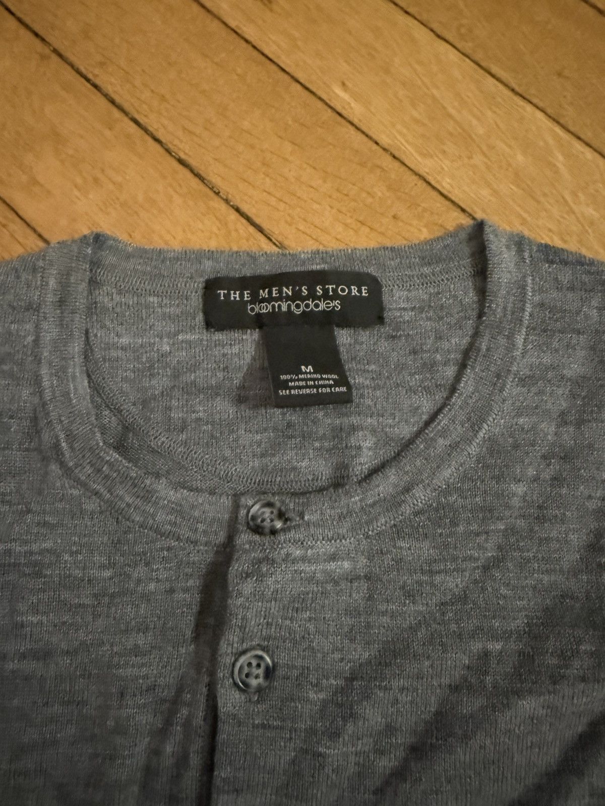 Bloomingdale's Bloomingdales marino wool henley Size US M / EU 48-50 / 2 - 2 Thumbnail